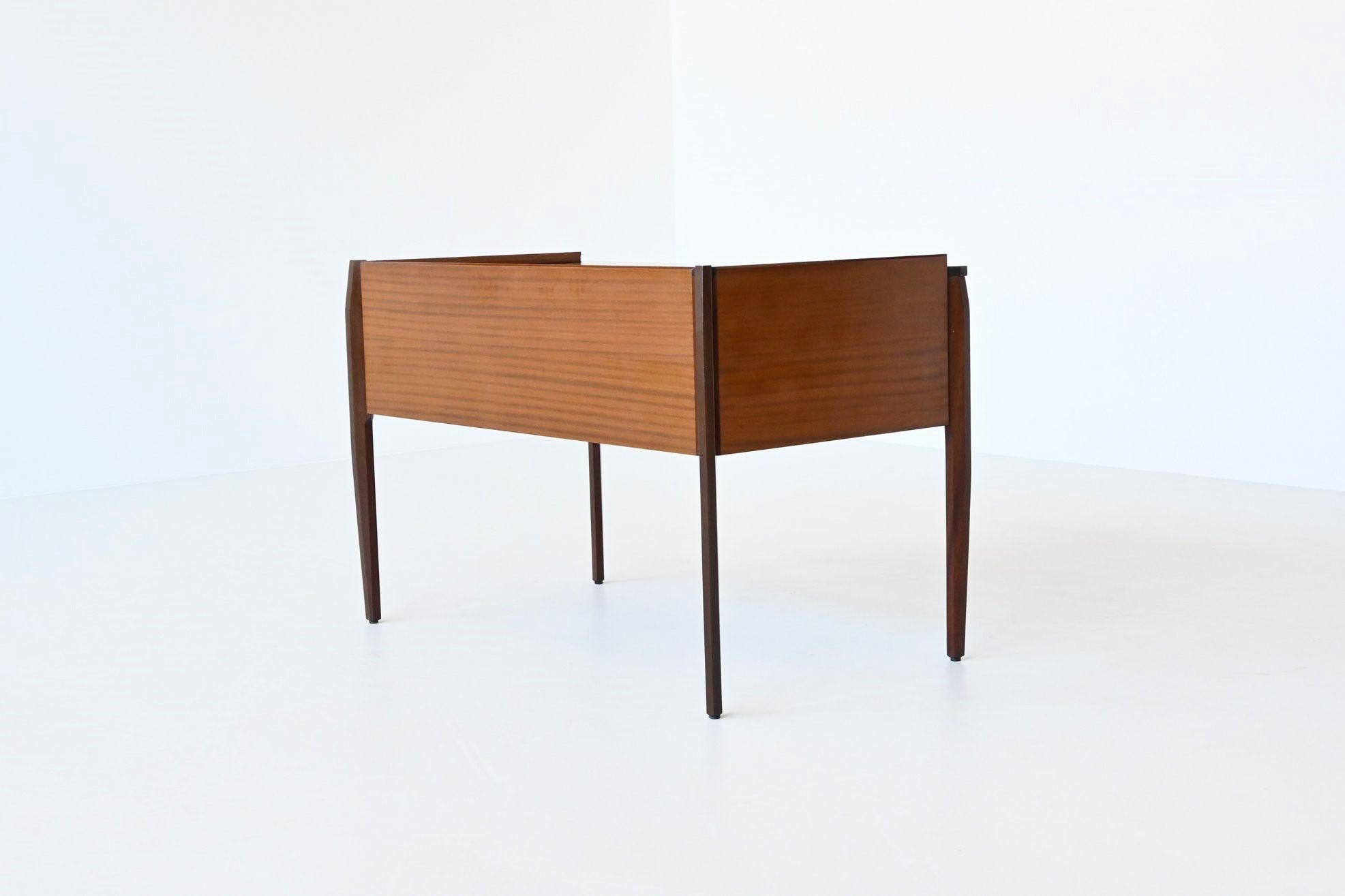 Gio Ponti desk in mahogany Vittorio Dassi Italy 1960 3