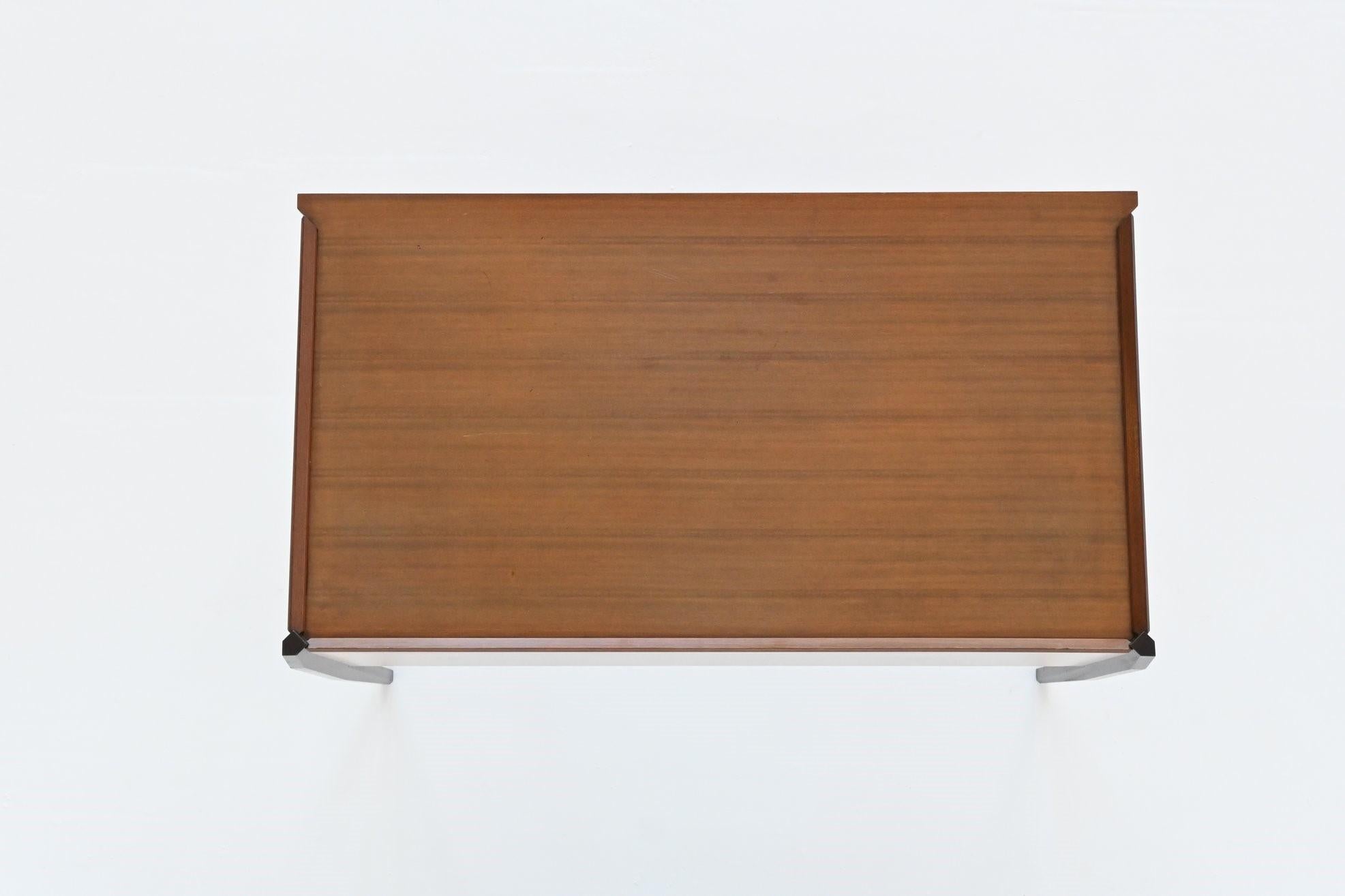 Gio Ponti desk in mahogany Vittorio Dassi Italy 1960 10