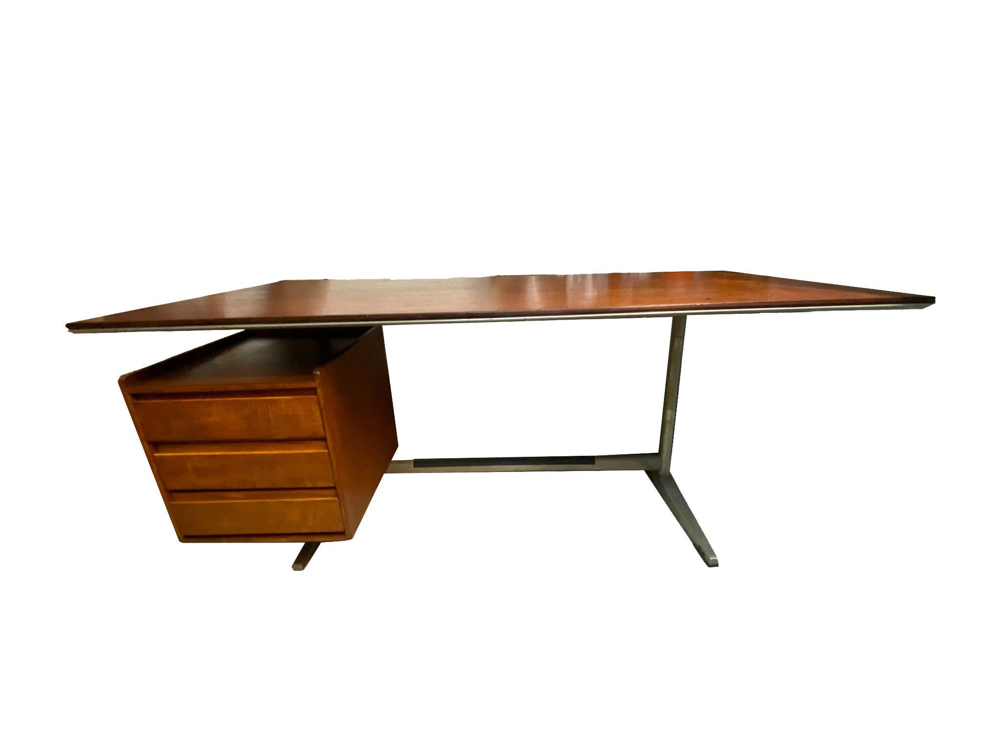 Mid-Century Modern Gio Ponti Desk, Rima, Italia, 1950s