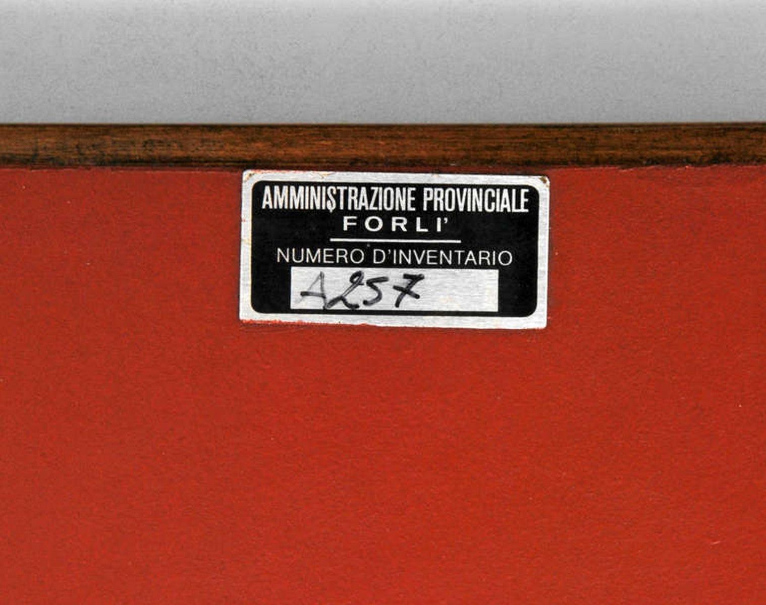 Scrivania e mensola a muro di Gio Ponti per gli uffici amministrativi di Forlì, Gio Ponti Archives in vendita 2