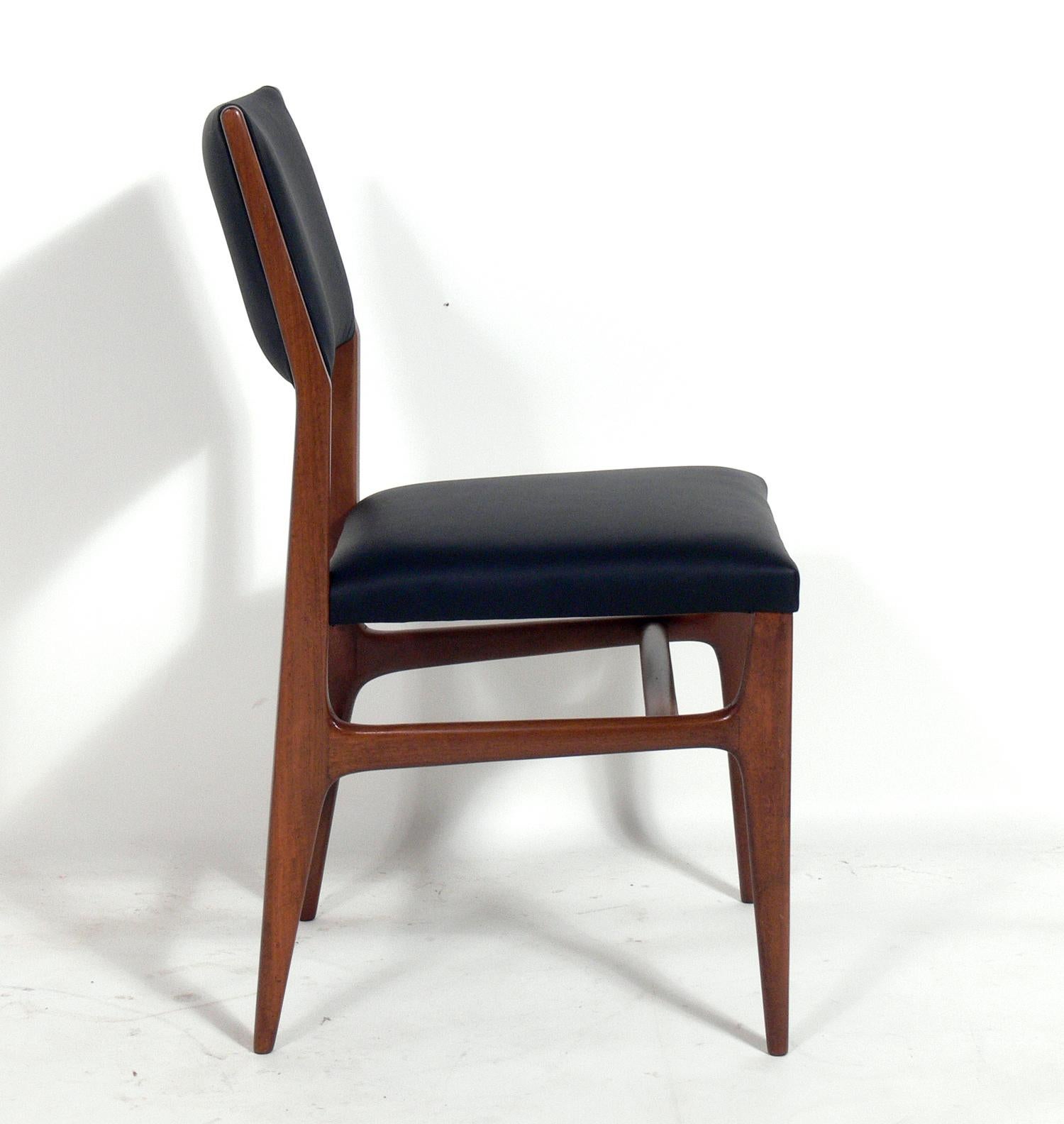 Mid-Century Modern Gio Ponti Dining Chairs, Eight Available