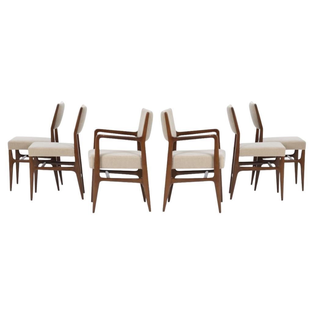 Gio Ponti Dining Chairs for Singer & Sons Set of Six For Sale