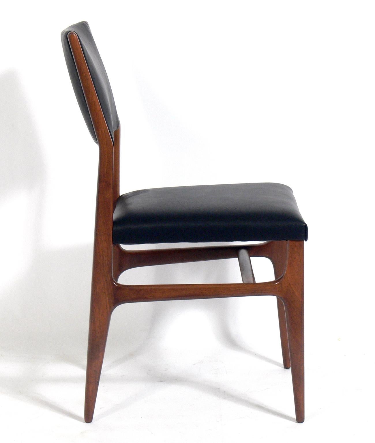 Mid-Century Modern Gio Ponti Dining Chairs, Twelve Available