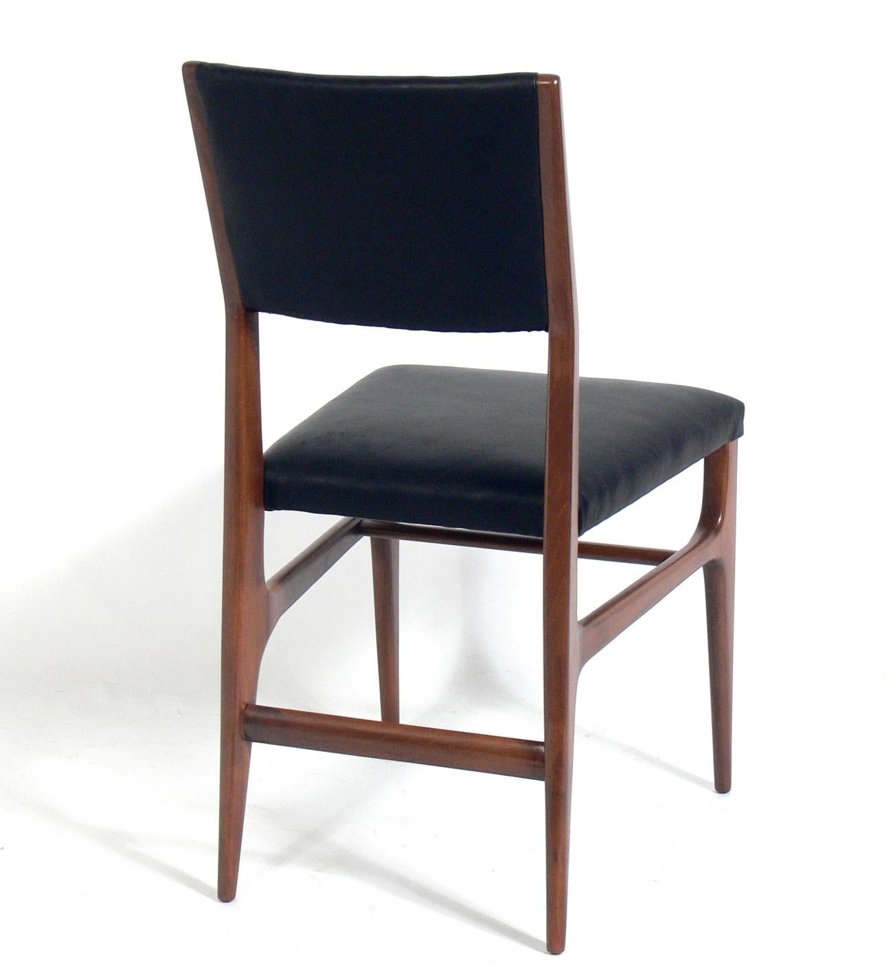 Italian Gio Ponti Dining Chairs, Twelve Available