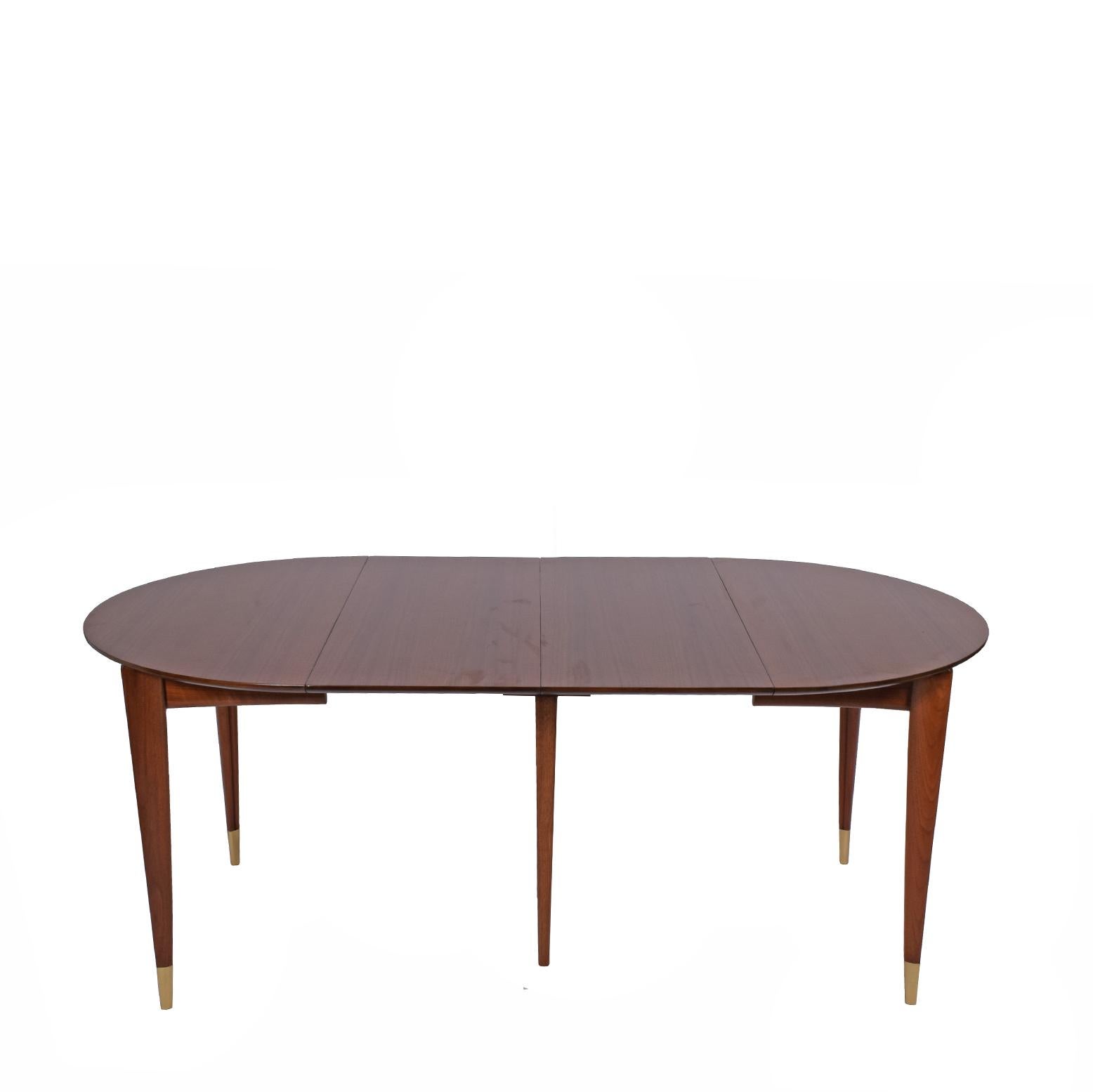 Gio Ponti Dining Table Four Leaves for Singer & Son In Good Condition In Hudson, NY