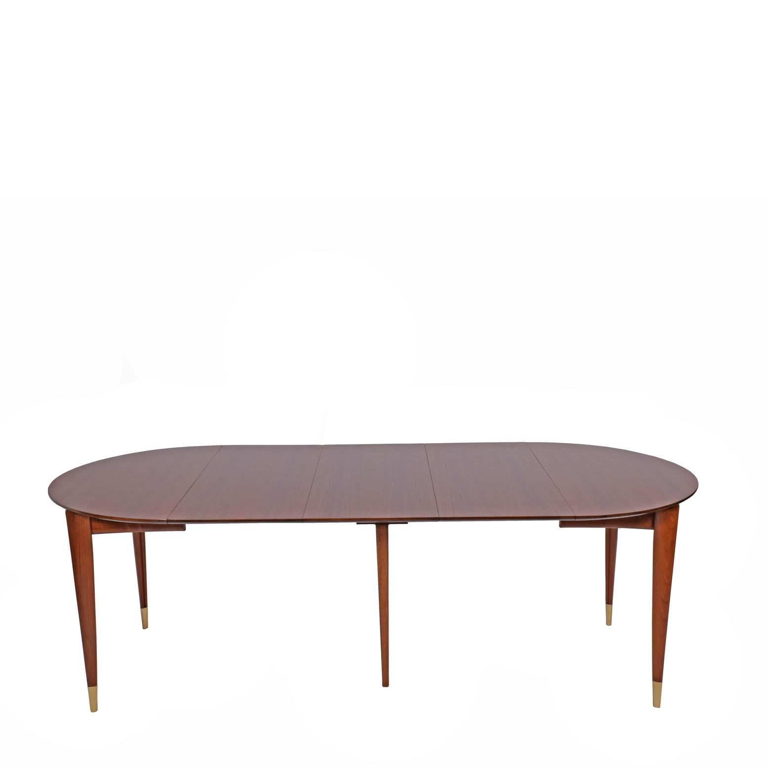 Mid-20th Century Gio Ponti Dining Table Four Leaves for Singer & Son