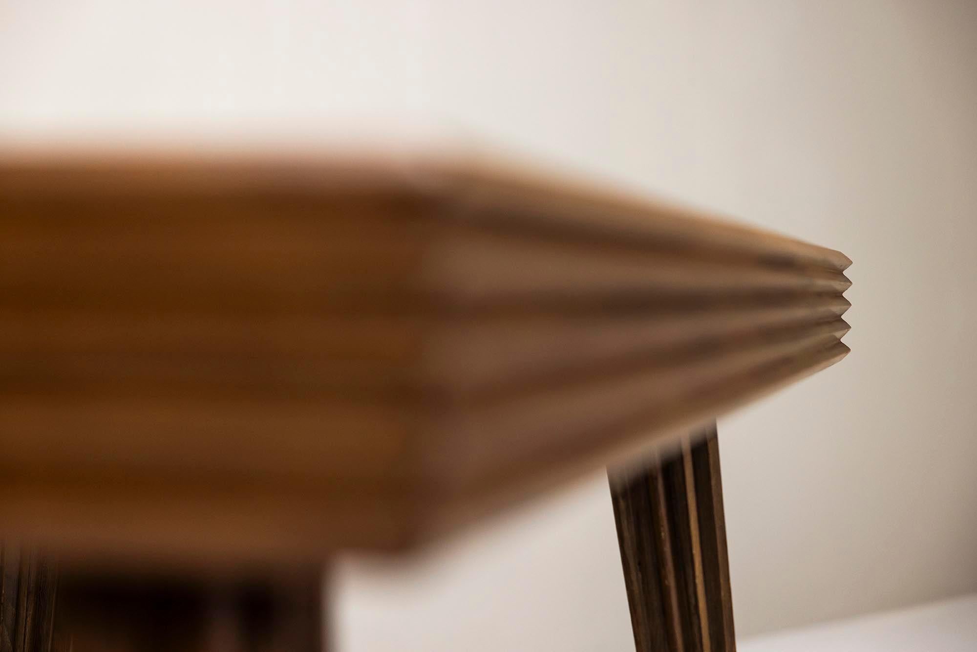 Gio Ponti Dining Table in Veneered Walnut, Italy 1940s For Sale 5