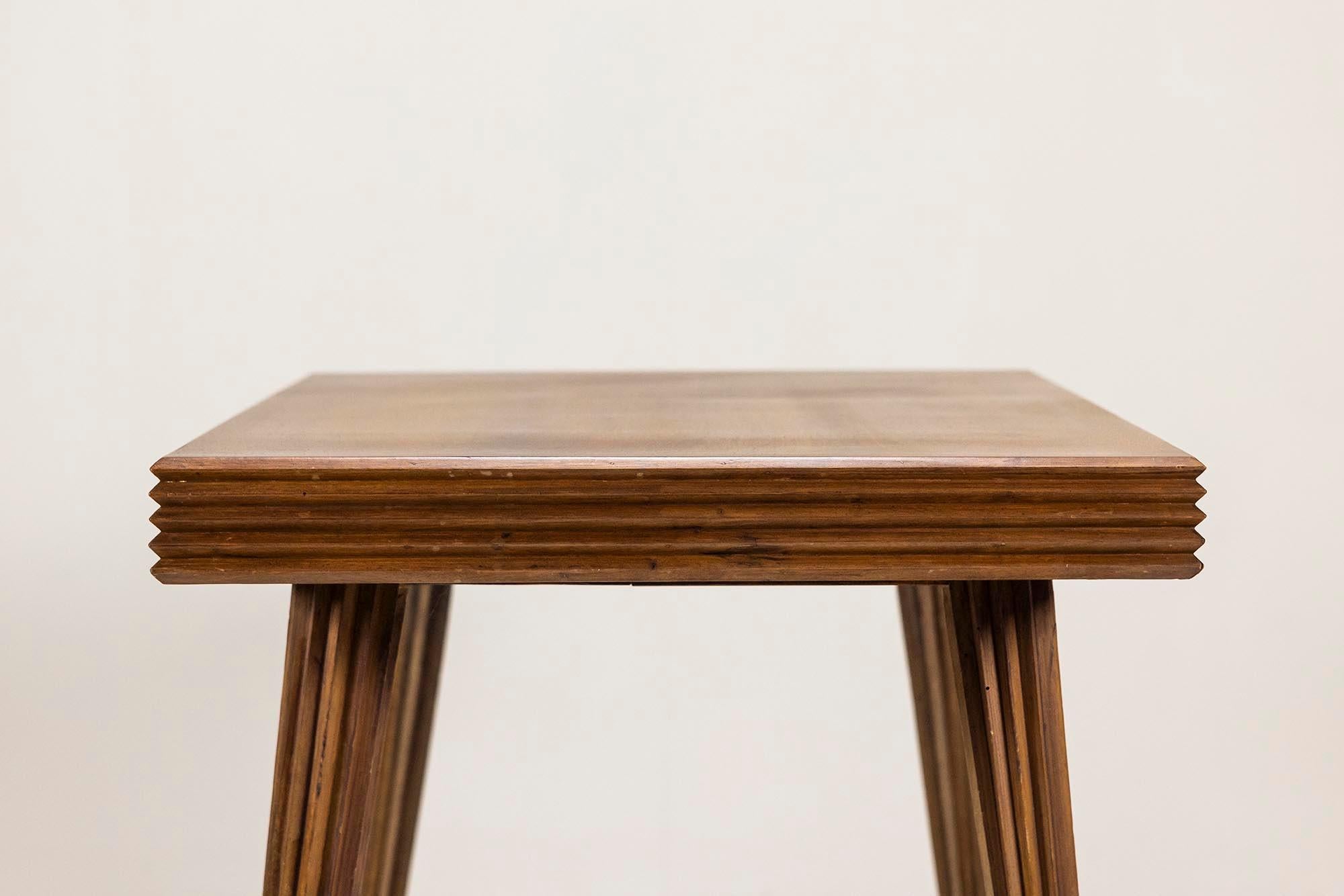 Gio Ponti Dining Table in Veneered Walnut, Italy 1940s For Sale 6