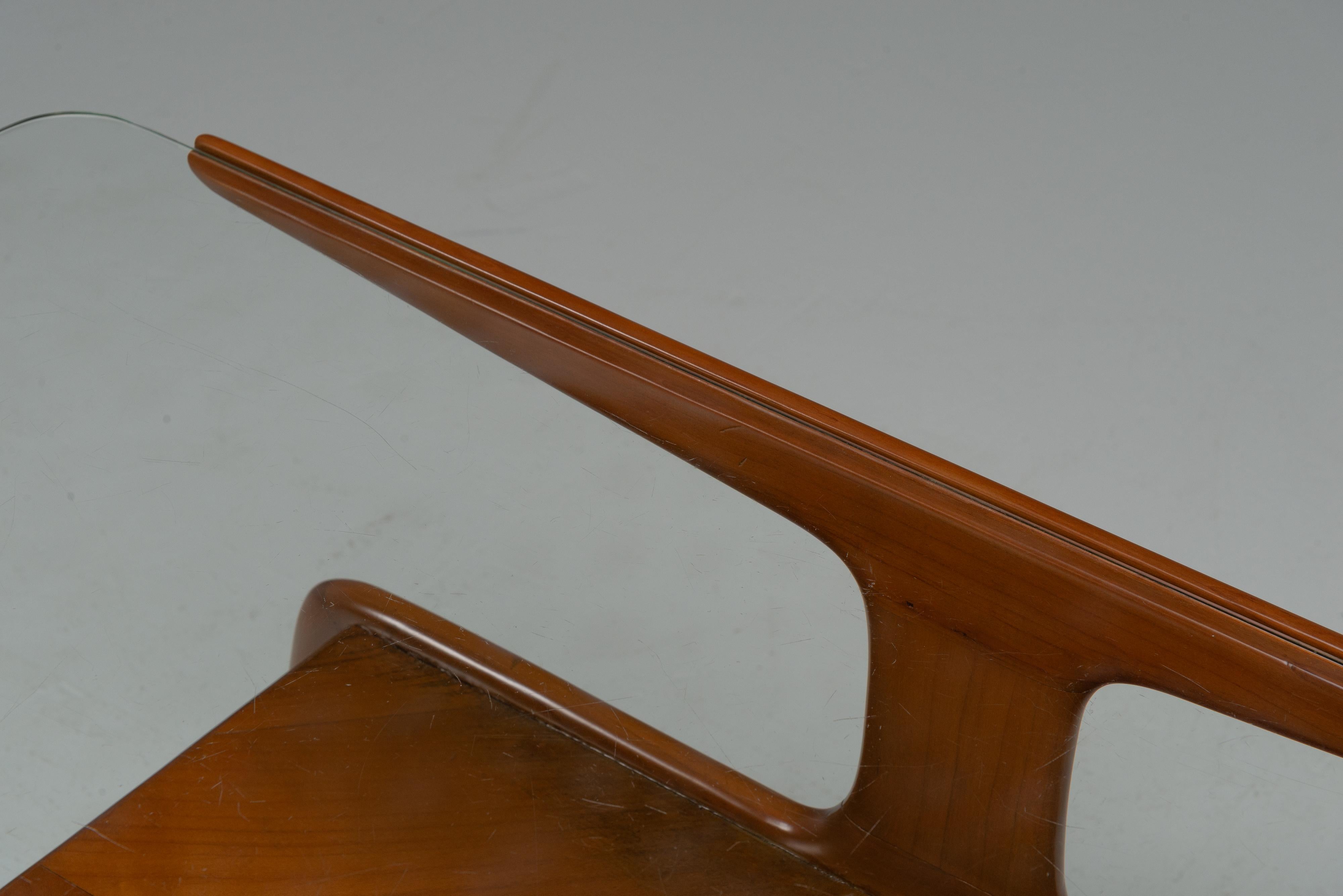 Glass Gio Ponti Domus Nova coffee table Italy 1950