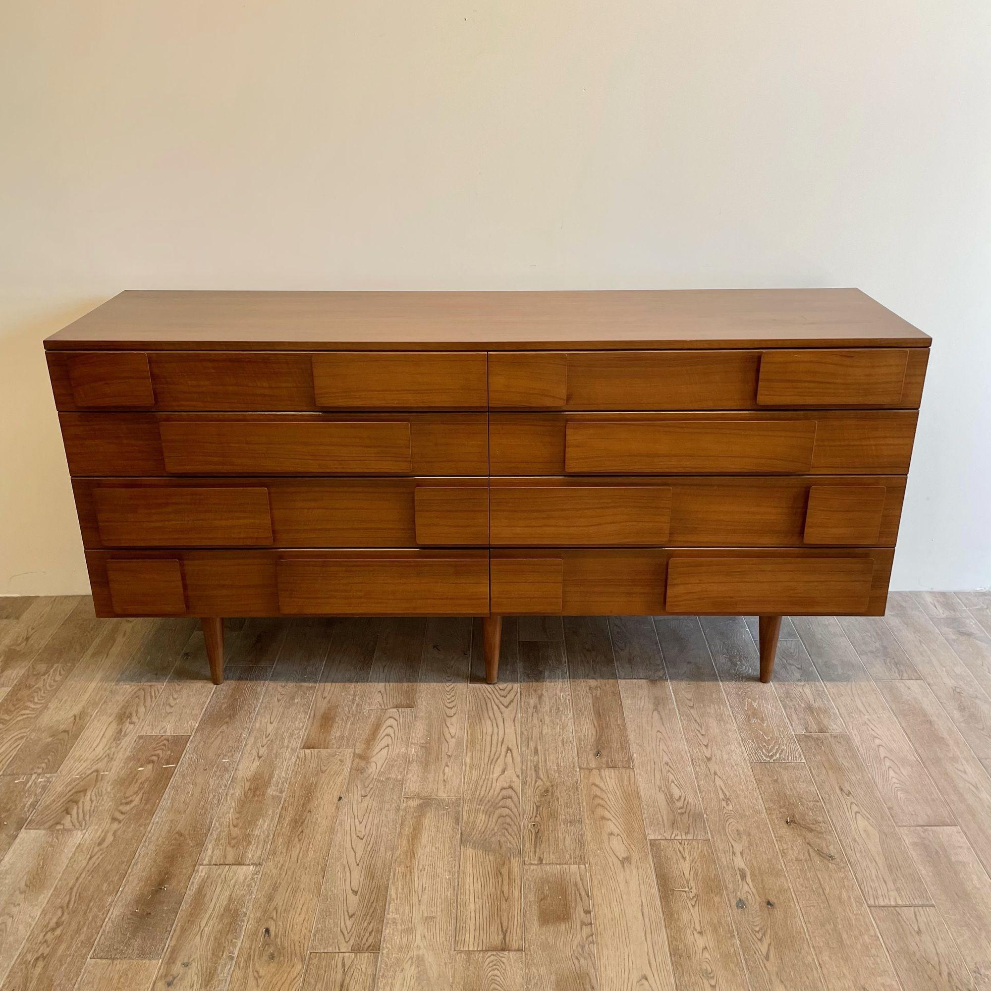 Wood Gio Ponti, Singer and Sons, Italian Mid-Century Modern, Dresser, Chest, 1950s For Sale