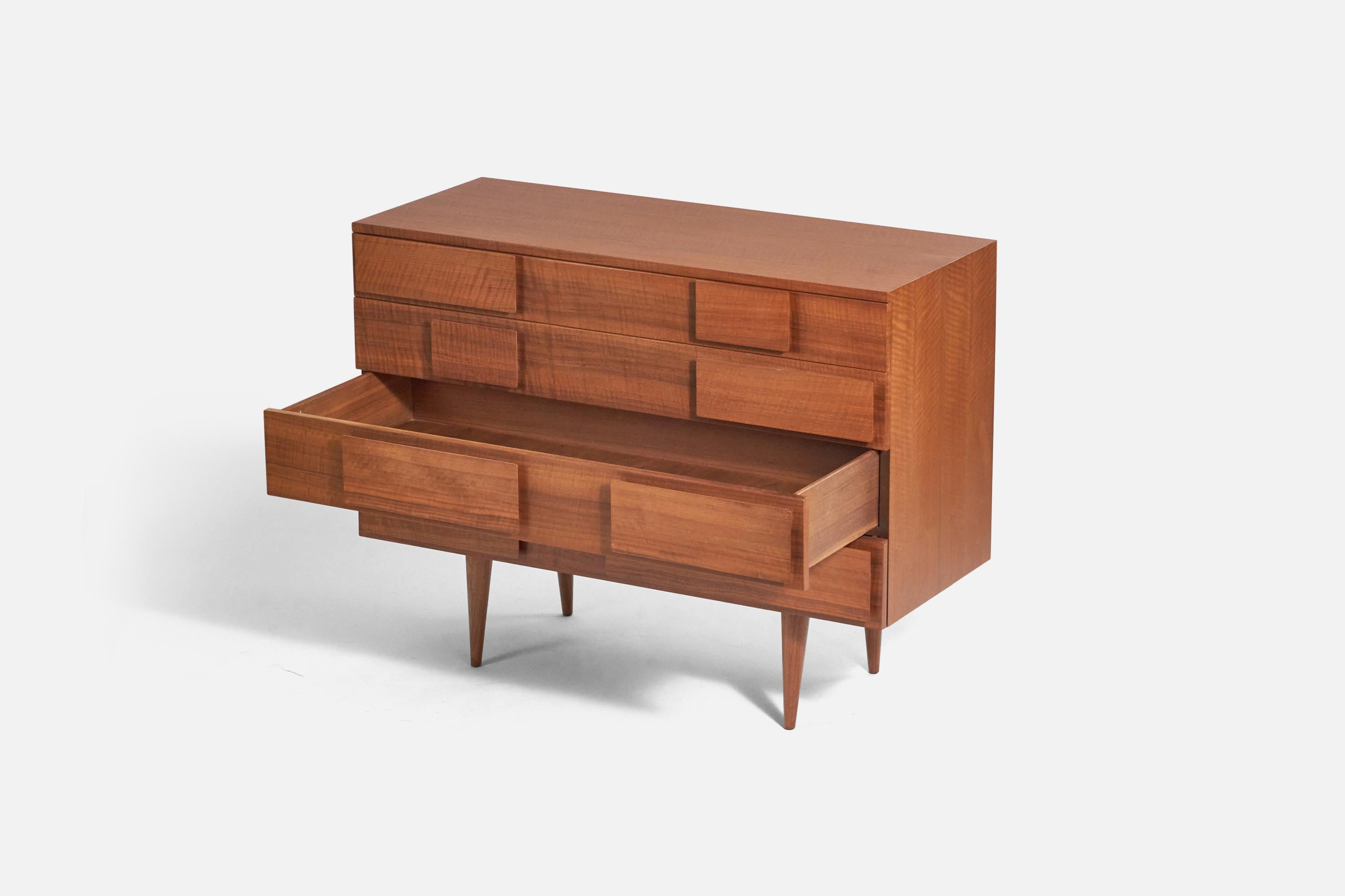 Gio Ponti, Cómoda, Nogal, Singer & Sons, América, años 50 Italiano en venta