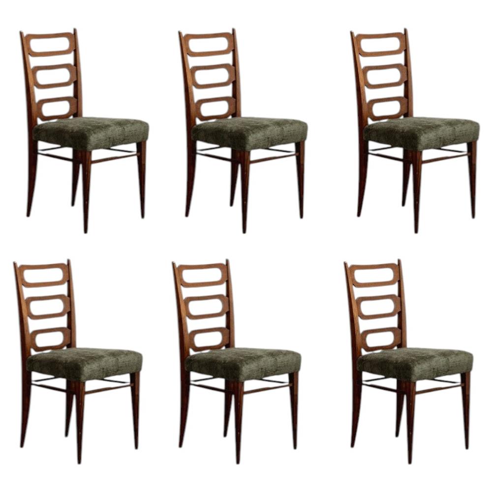 Gio Ponti & Emilio Lancia Chairs for Domus Nova, 1930, Set of 6, Attributed