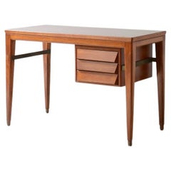 Gio Ponti, elegant oak desk designed for the National bank