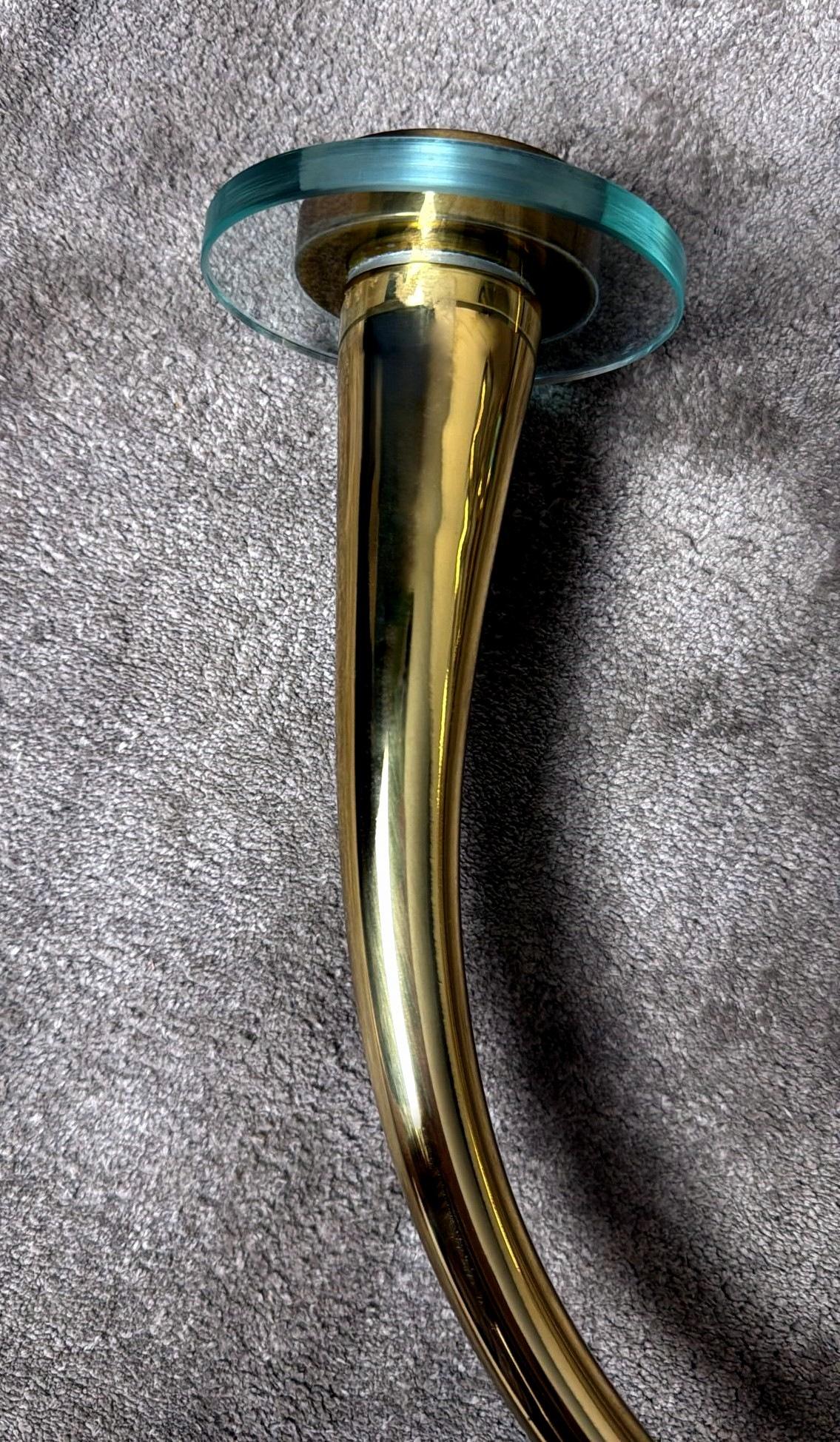 Gio' Ponti - Emilio!  Set di 4 applicazioni in ottone con bobeches in cristallo in vendita 6
