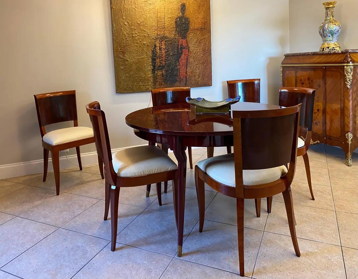 Verni Table de salle à manger italienne extensible attribuée à Gio Ponti en vente