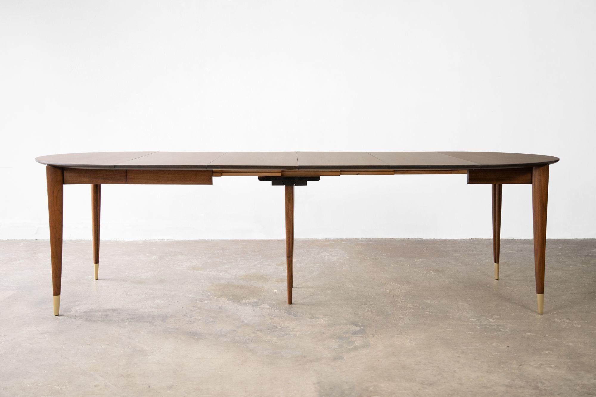 Gio Ponti Extension Dining Table in Italian Walnut - M. Singer & Sons Model 2135 1