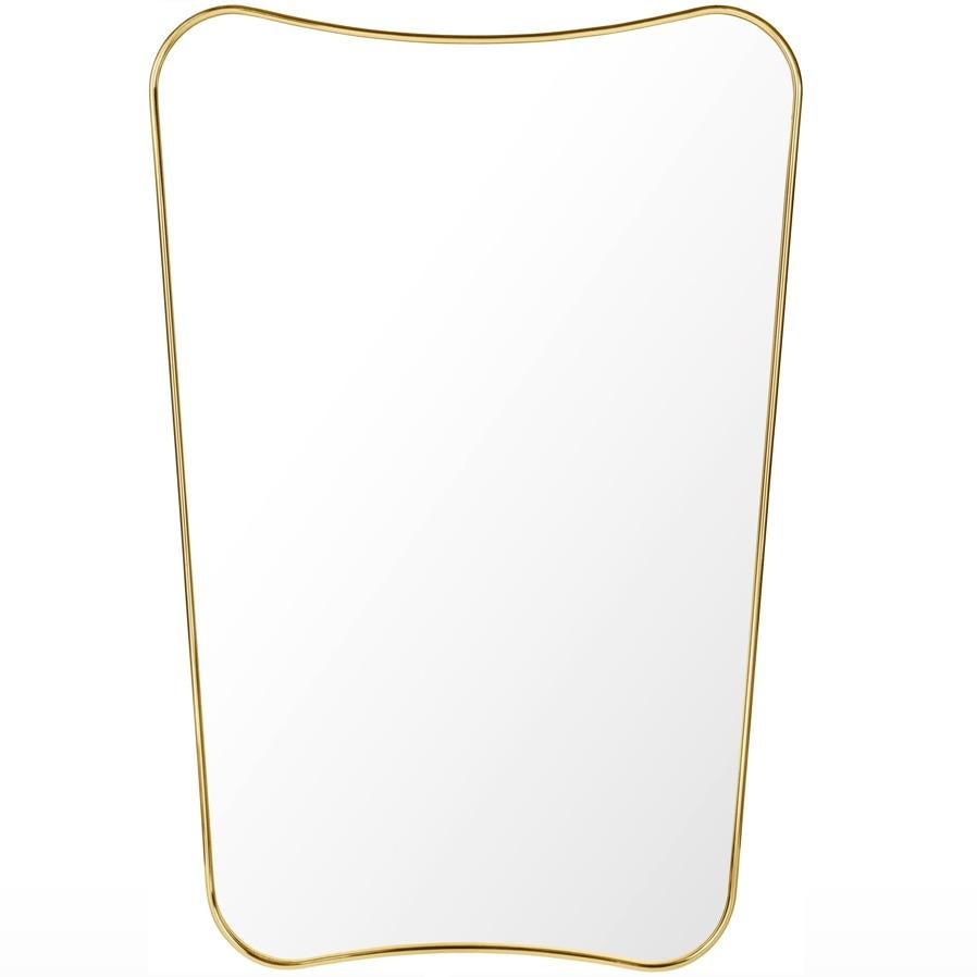 Gio Ponti 'F.A. 33' Full Length Mirror in Brass for GUBI In New Condition For Sale In Glendale, CA