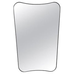 Gio Ponti F.A. 33 Medium Mirror in Black Brass