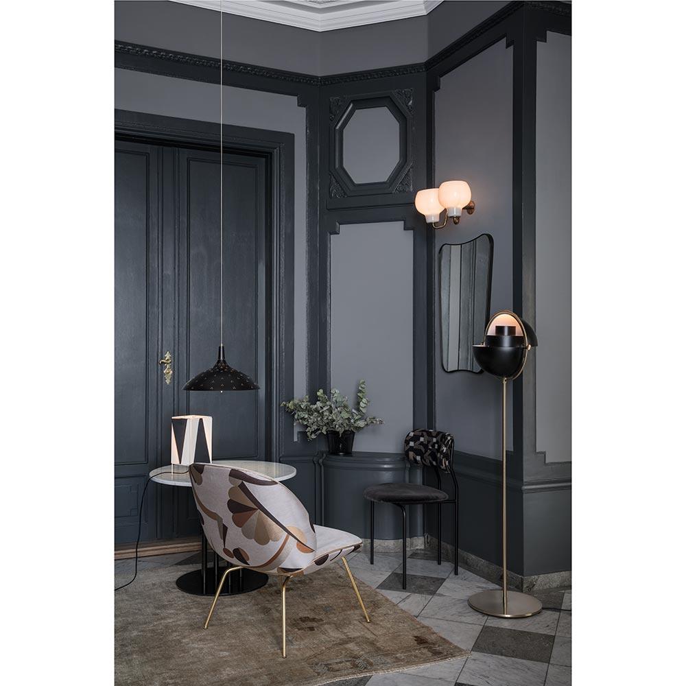 Danois Gio Ponti F.A. 33 Miroir mural en laiton noir 54 x 80 cm pour GUBI en vente
