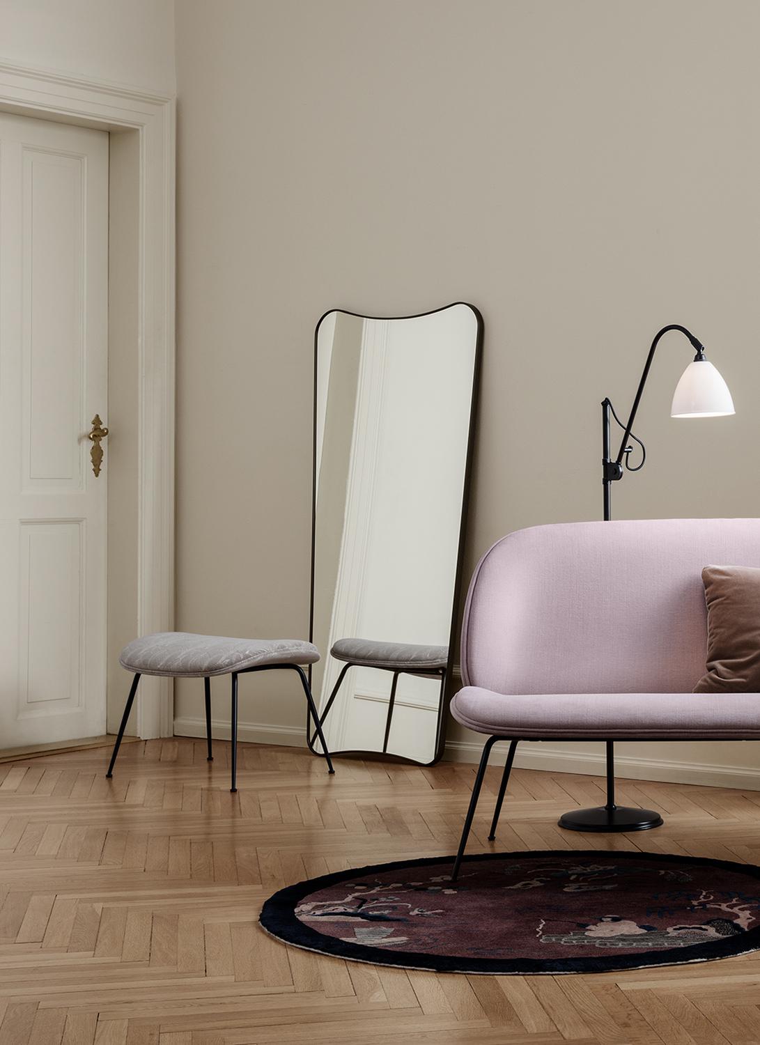 Mid-Century Modern Gio Ponti F.A. 33 Miroir mural en laiton noir 70 x 146 cm pour GUBI en vente