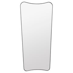 Gio Ponti F.A. 33 Wall Mirror Black Brass 70 x 146 cm for GUBI