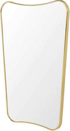 Gio Ponti F.A. 33 Wall Mirror Polished Brass 54 x 80 cm for GUBI