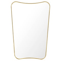 Gio Ponti F.A. 33 Wall Mirror Polished Brass 54 x 80 cm for GUBI
