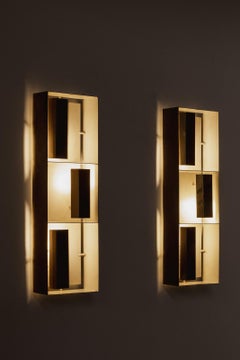 Gio Ponti “Finestra” 12664 Sconces for Arredoluce, Italy, 1957, Set of 2