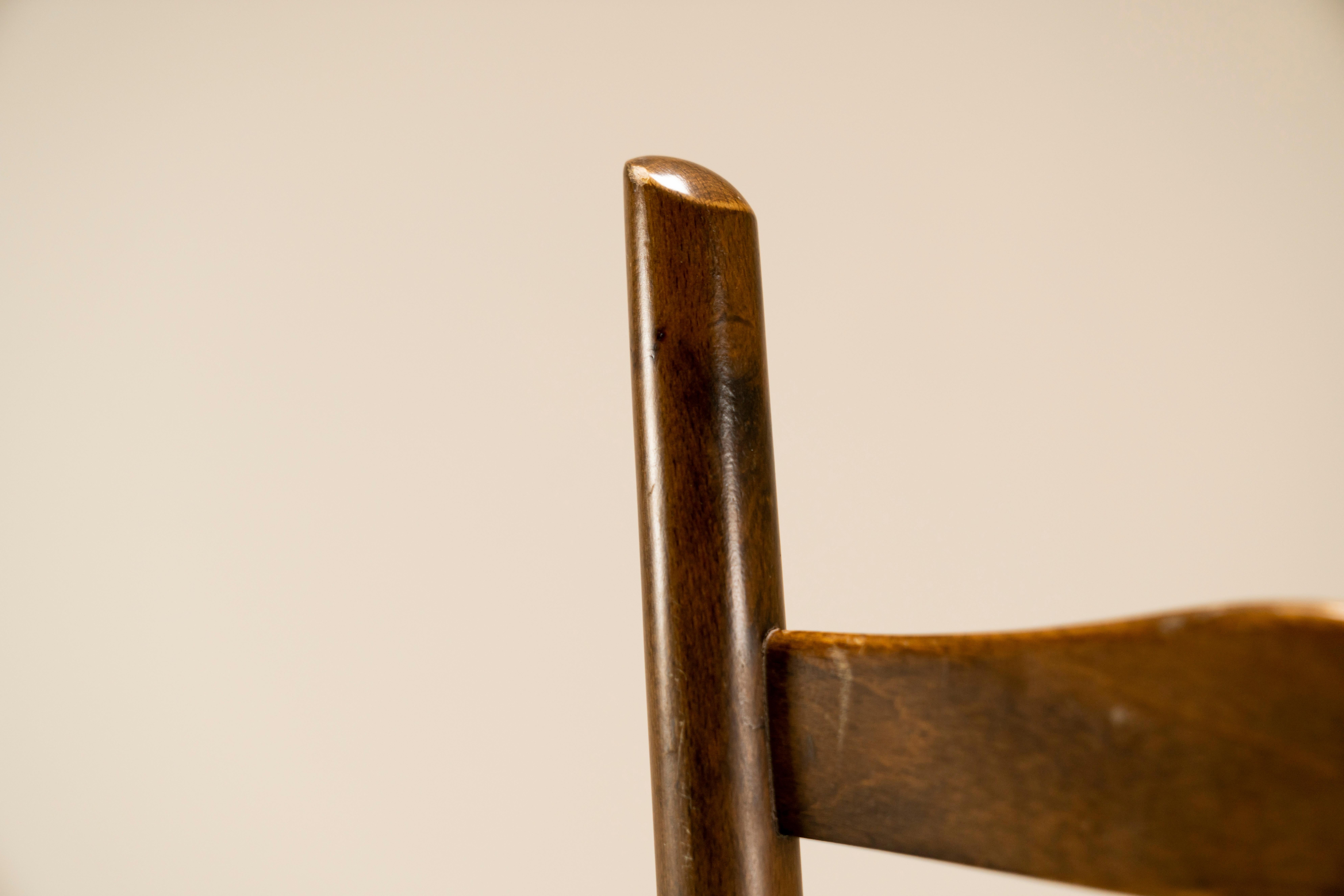 Gio Ponti Fireside Chair in Walnut for Case e Giardino, Italy 1930s 5