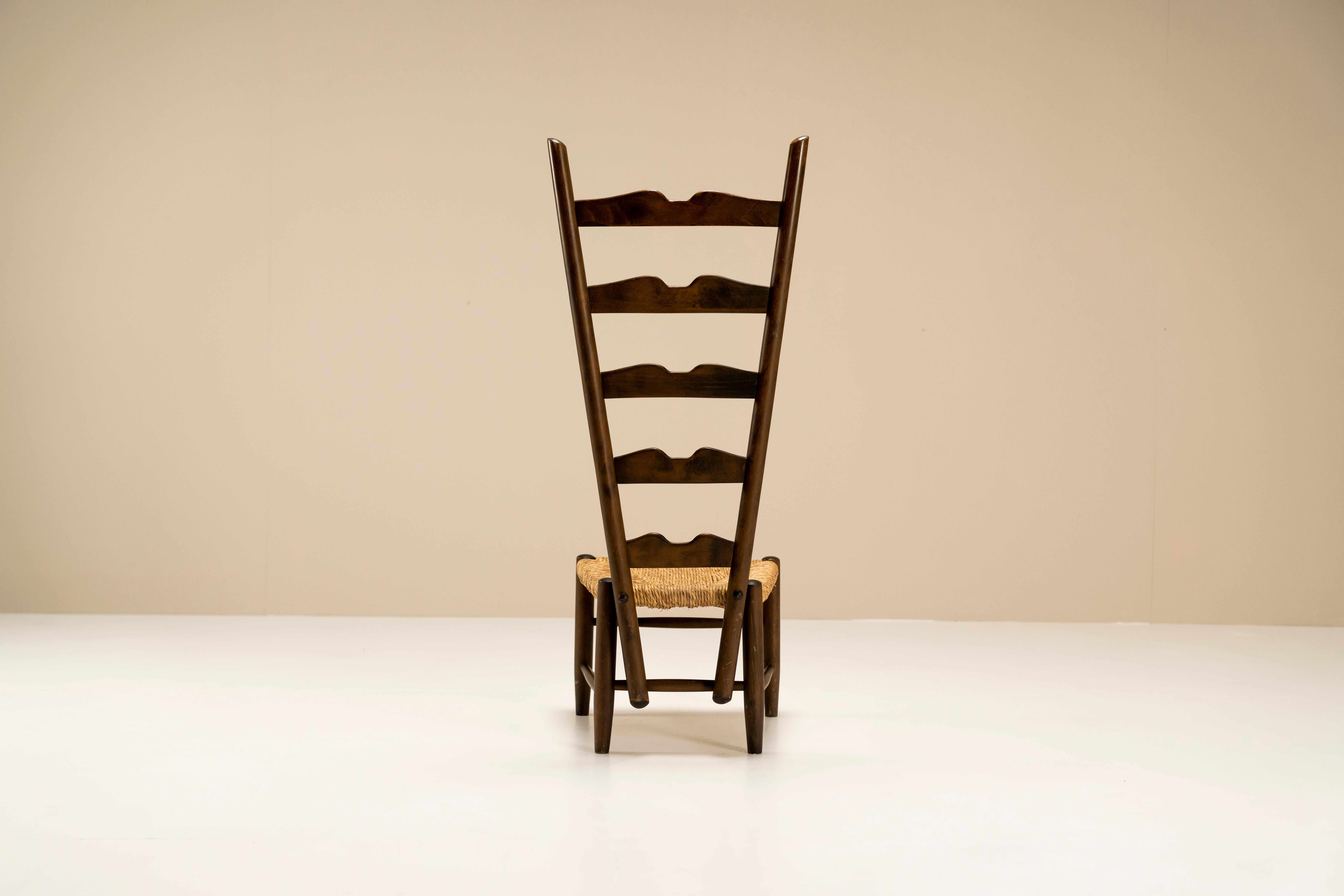 Gio Ponti Fireside Chair in Walnut for Case e Giardino, Italy 1930s In Good Condition In Hellouw, NL