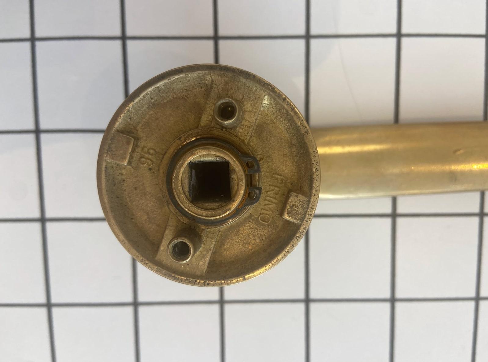 italien Poignées en laiton à face plate de Gio Ponti en vente