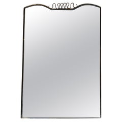 Gio Ponti Fontana Arte Mirror Brass Wood Glass 1950 Italy