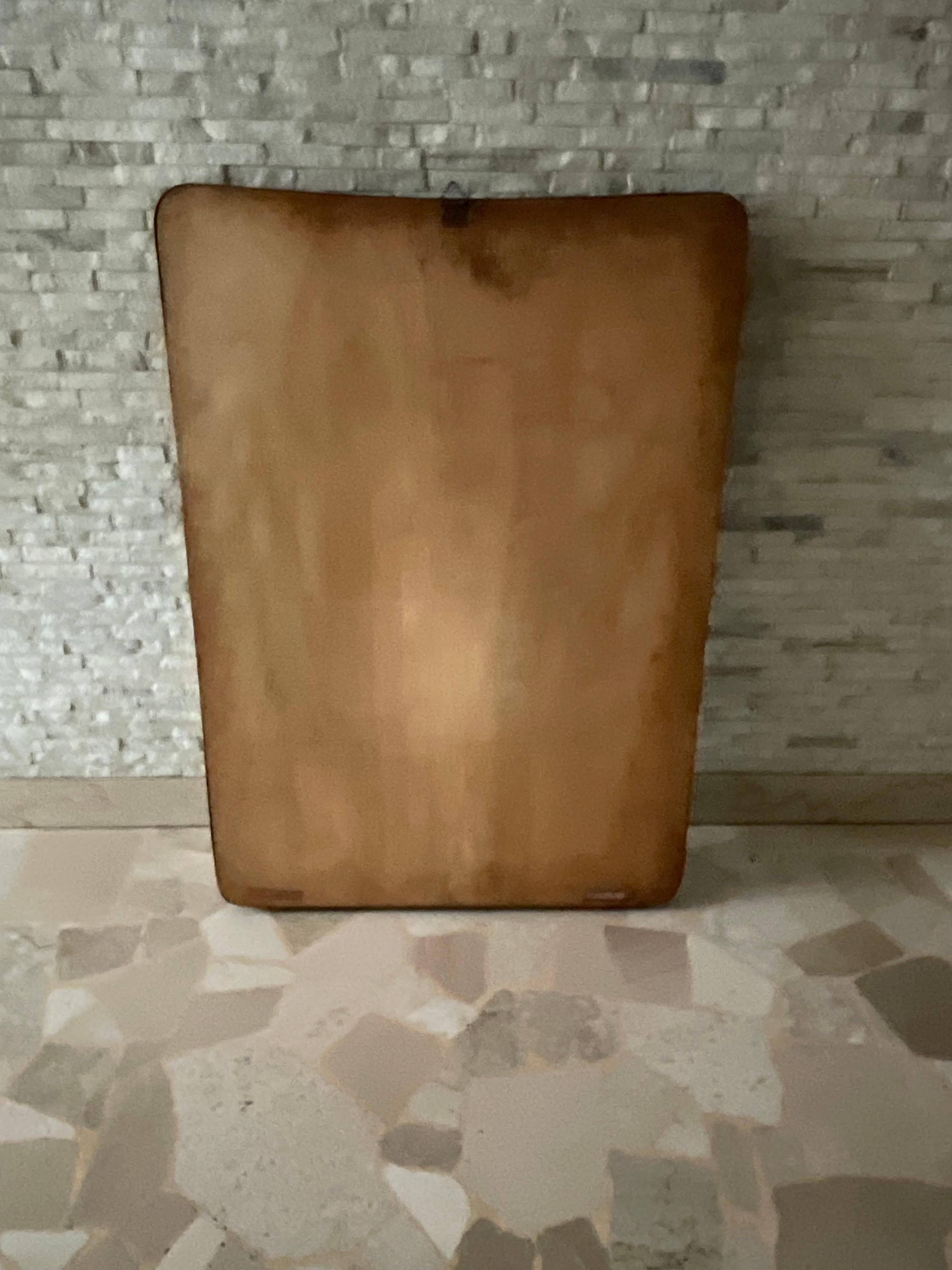 GIO PONTI - FONTANA ARTE - Specchiera con cornice in ottone - Made in ITALY 1950 in vendita 2