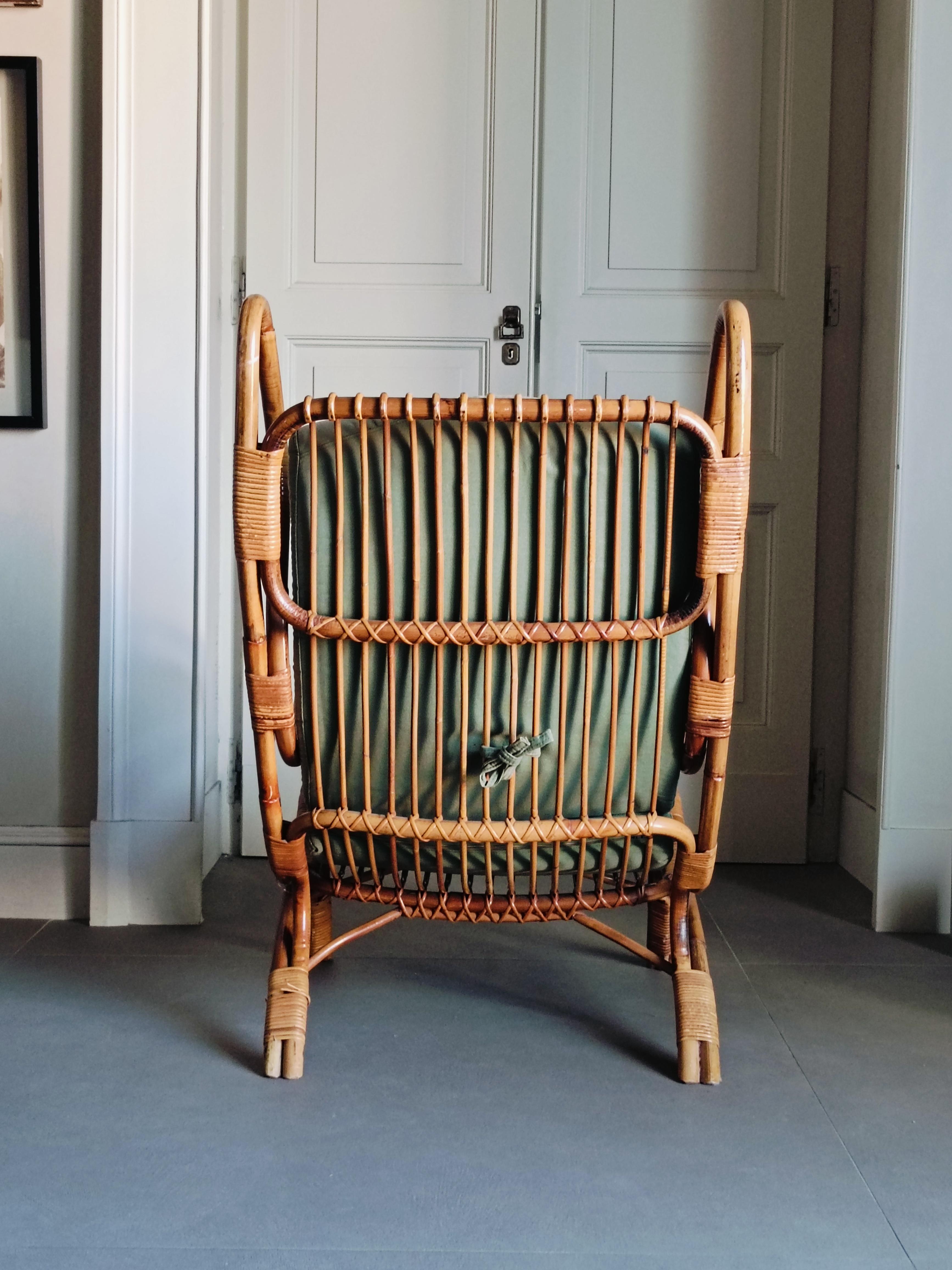 Italian Gio Ponti for Bonacina Continuum BP 16 Lounge Chair, Italy 1963 For Sale