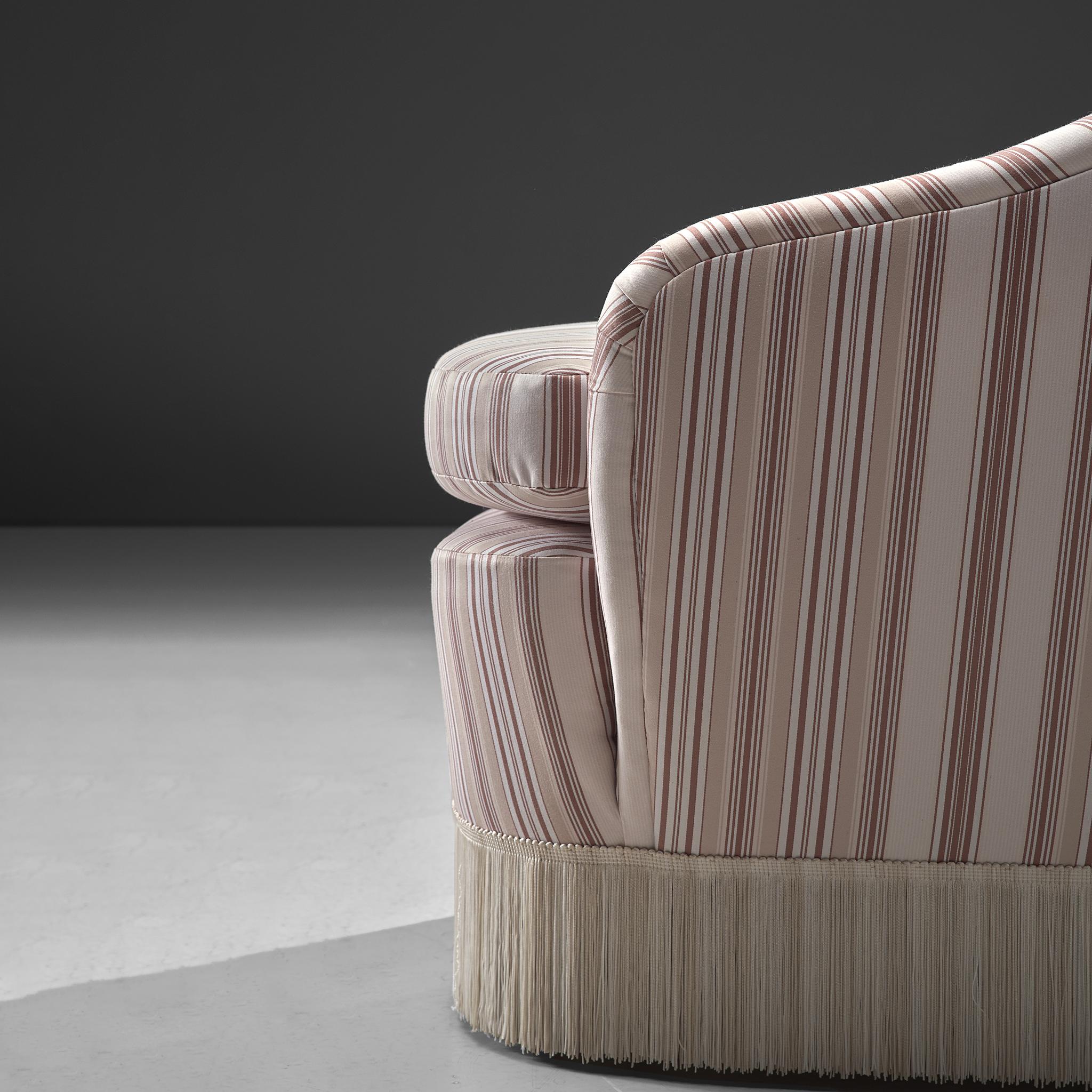 Fabric Gio Ponti for Casa e Giardino Pair of Lounge Chairs  For Sale