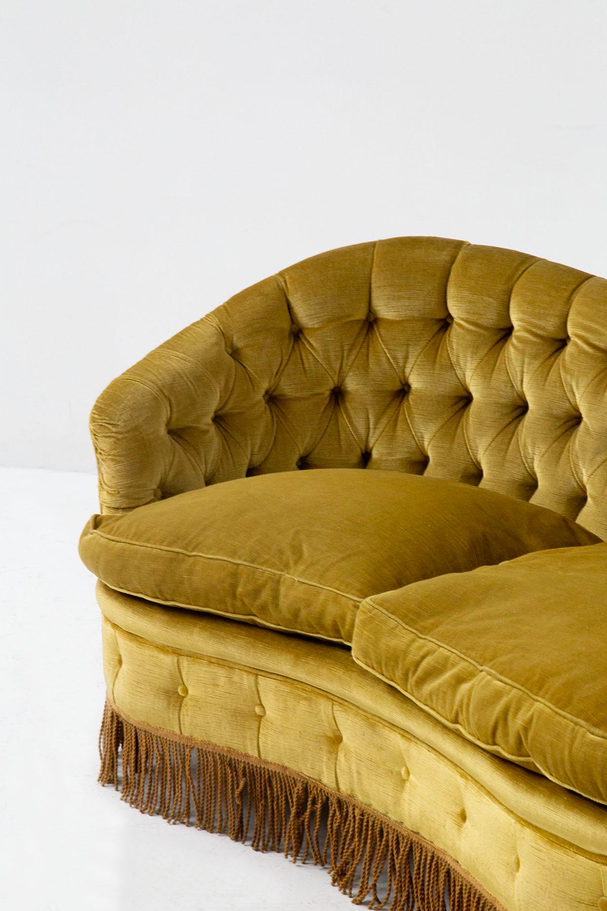 Mid-Century Modern Gio Ponti for Casa E Giardino Sofa in Original Velvet 'Attributed.'