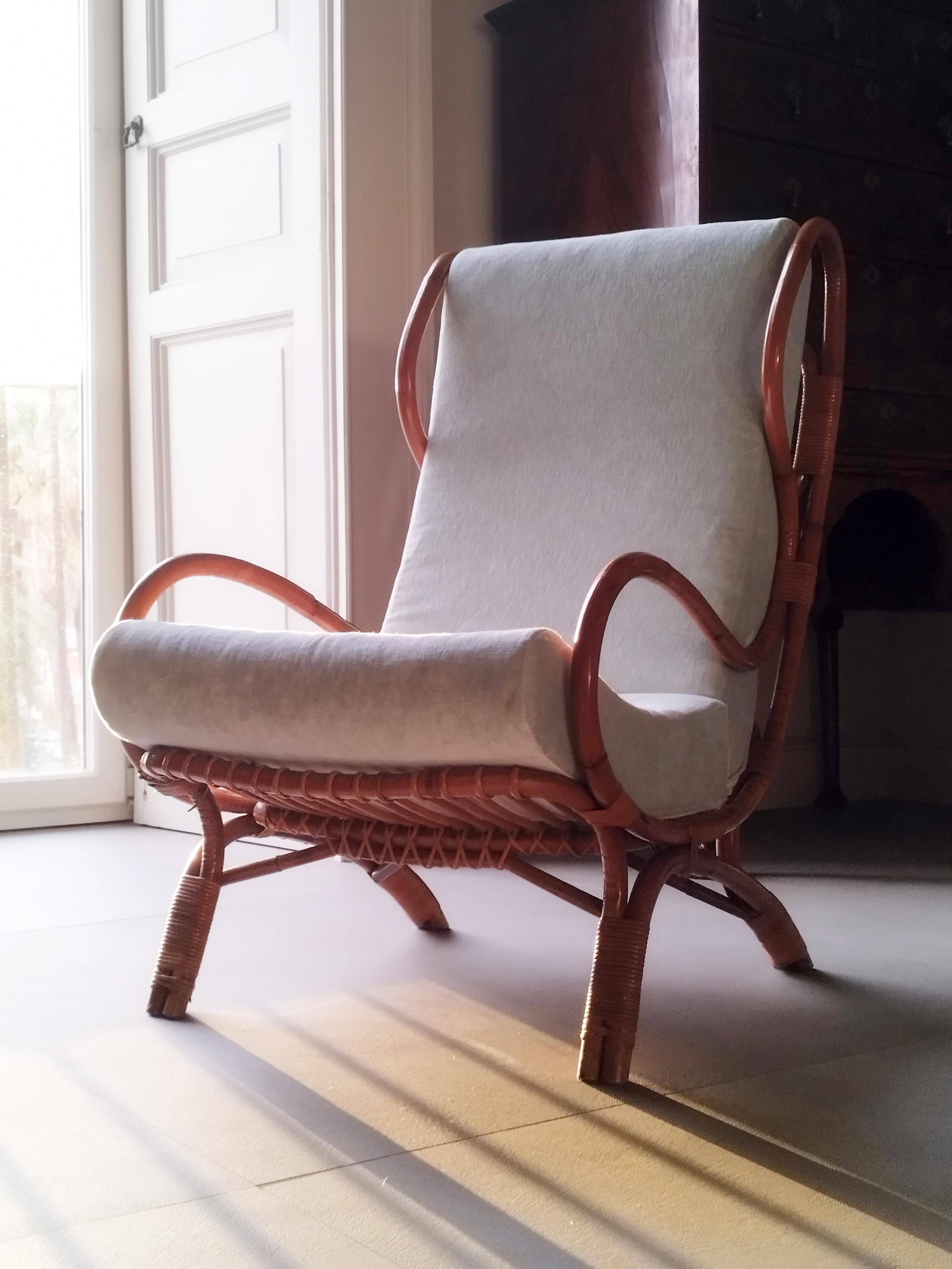 Mid-Century Modern Gio Ponti for Casa & Giardino Continuum Bp16 Lounge Chair, Italy 1963