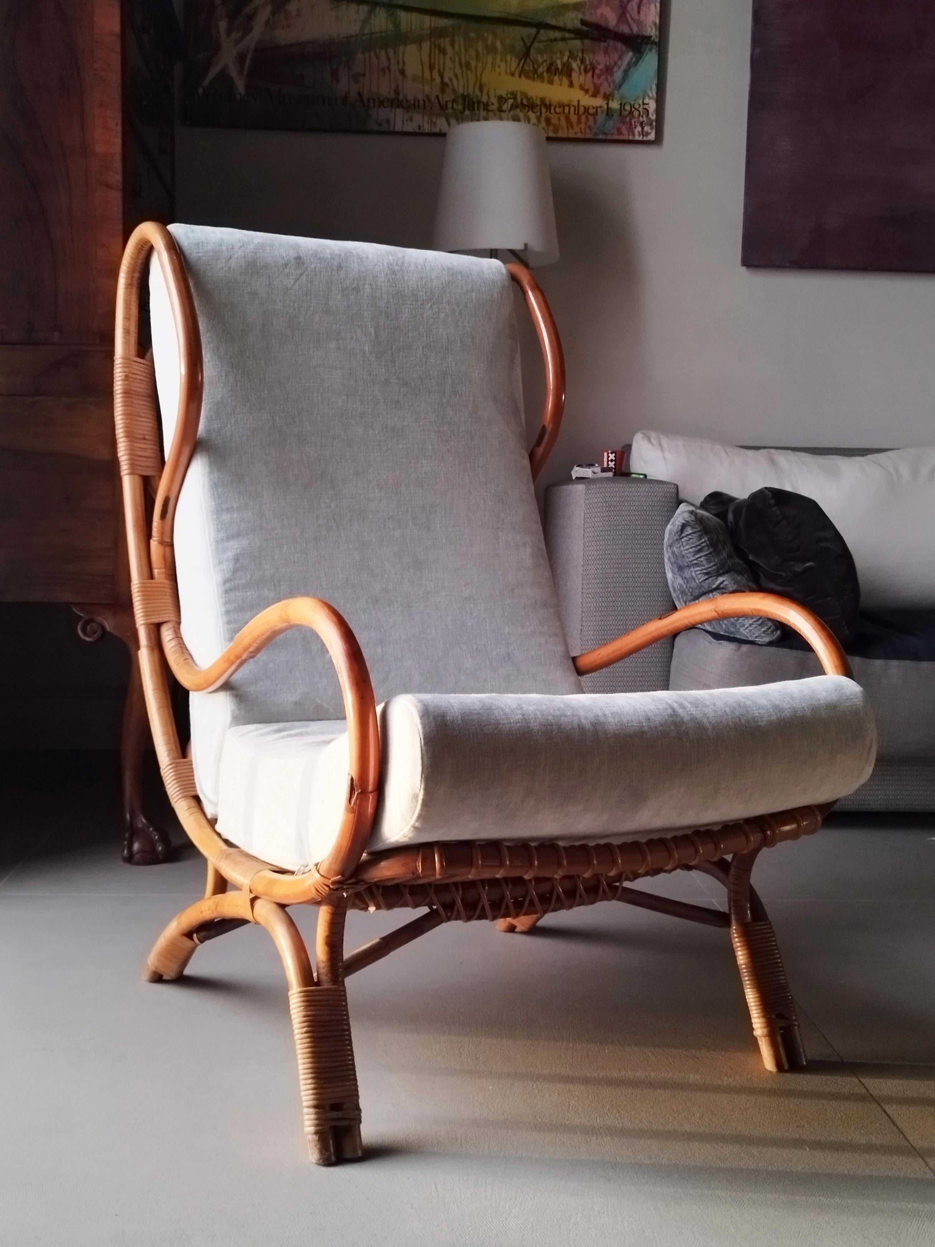 Italian Gio Ponti for Casa & Giardino Continuum Bp16 Lounge Chair, Italy 1963