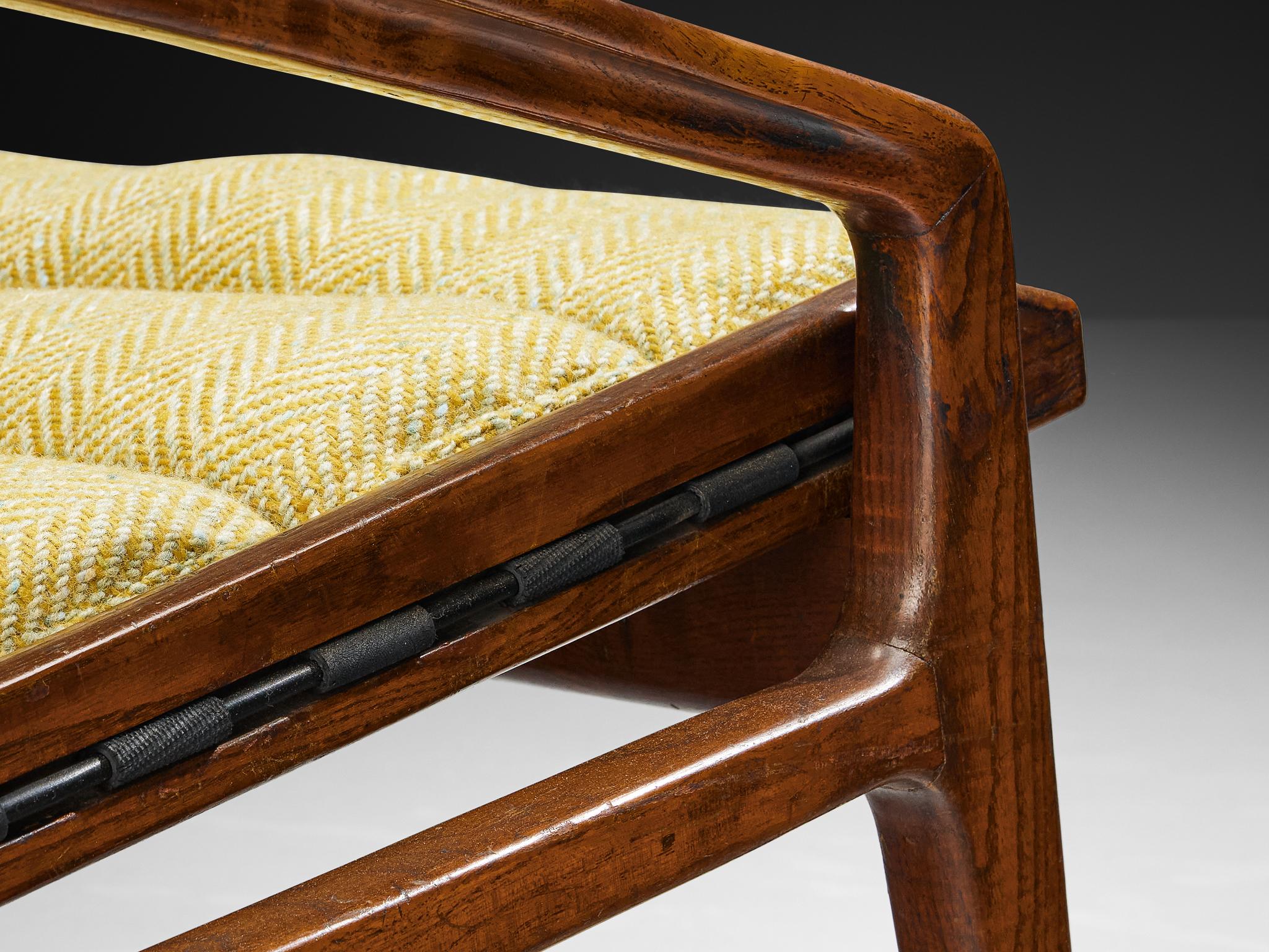 Gio Ponti para Cassina Silla de salón '811' en castaño en venta 3