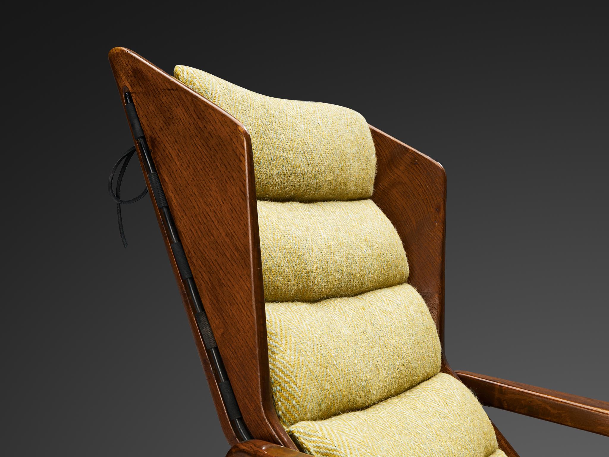 Gio Ponti para Cassina Silla de salón '811' en castaño en venta 4