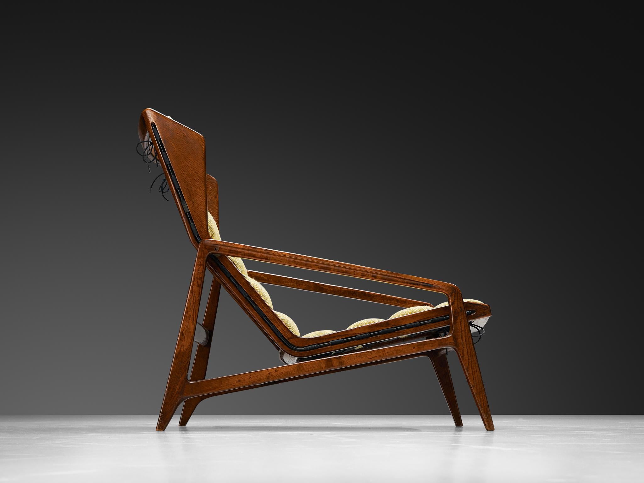 Gio Ponti para Cassina Silla de salón '811' en castaño Italiano en venta