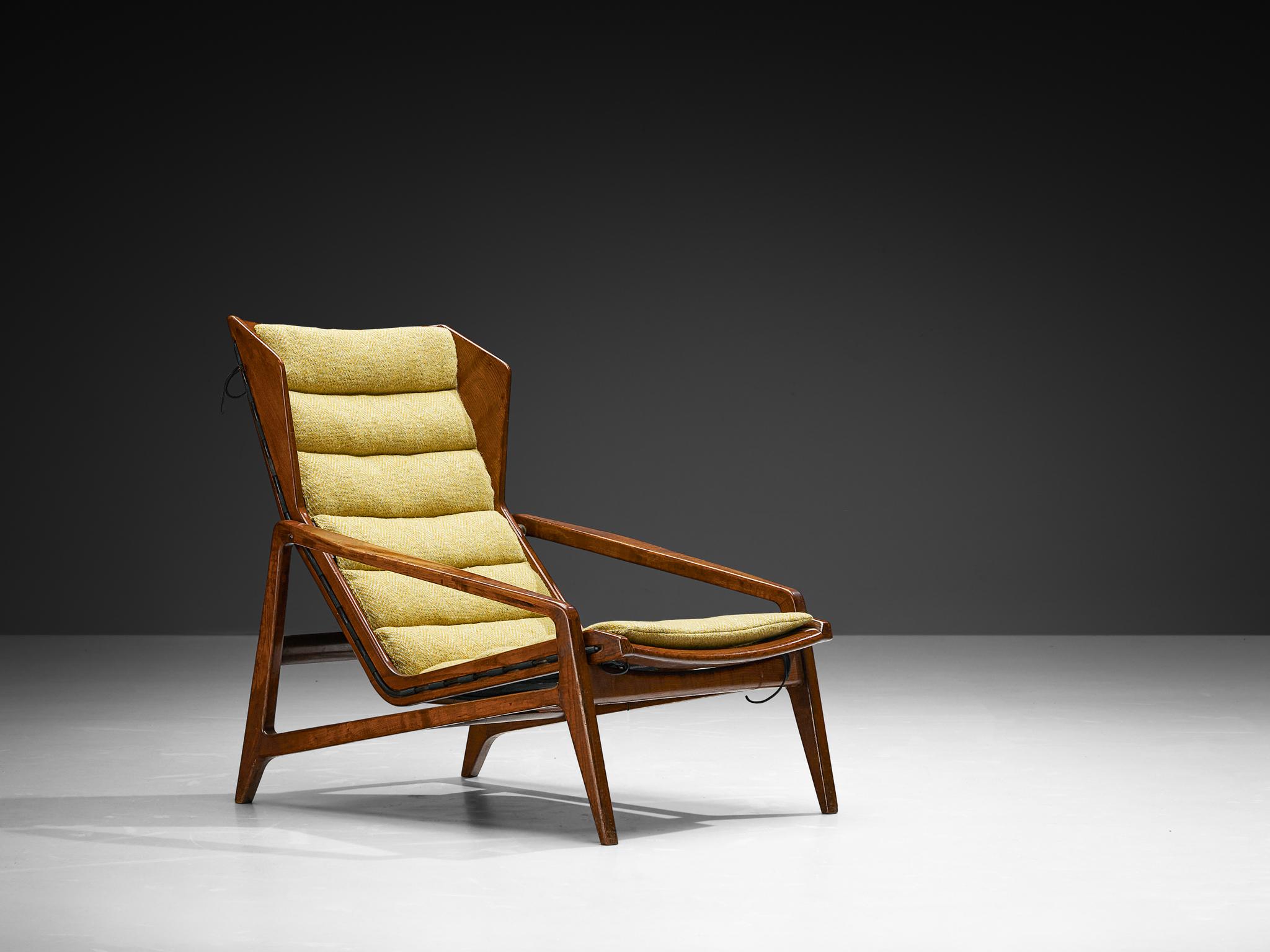 Gio Ponti para Cassina Silla de salón '811' en castaño en venta 1