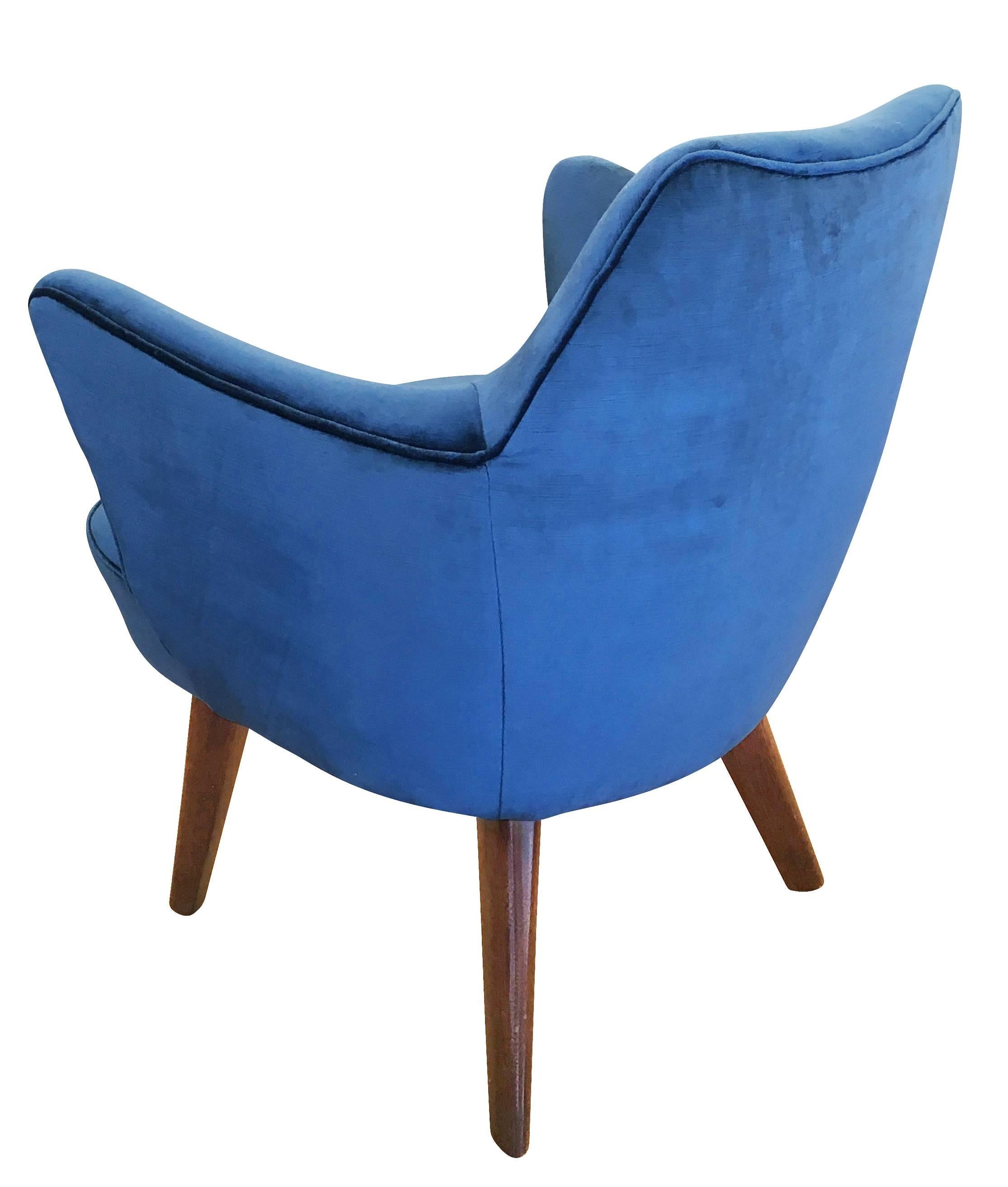 Wood Gio Ponti for Cassina Armchair with Expertise from the Archives