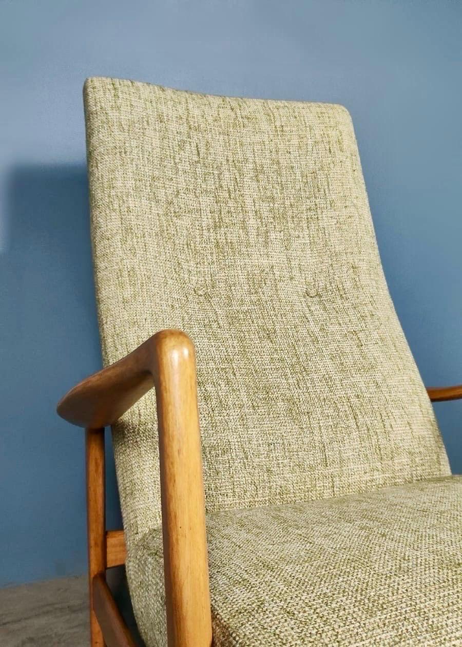 Gio Ponti pour Cassina Arnestad Bruk fauteuil de salon modèle 829 vintage du milieu du siècle dernier Excellent état - En vente à Cambridge, GB