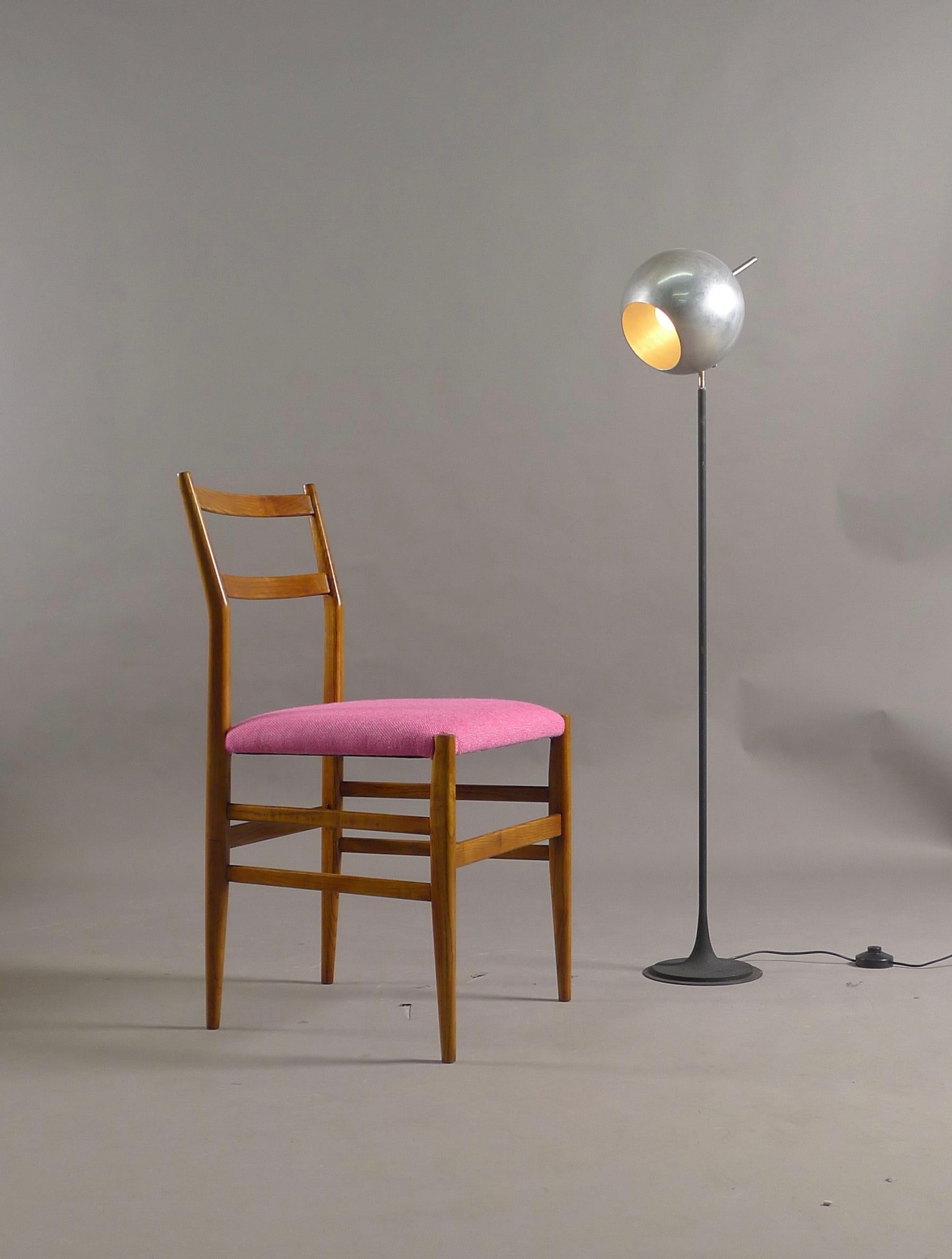 Gio Ponti for Cassina, Italy, 1950's, Set of 4 Leggera Chairs 3