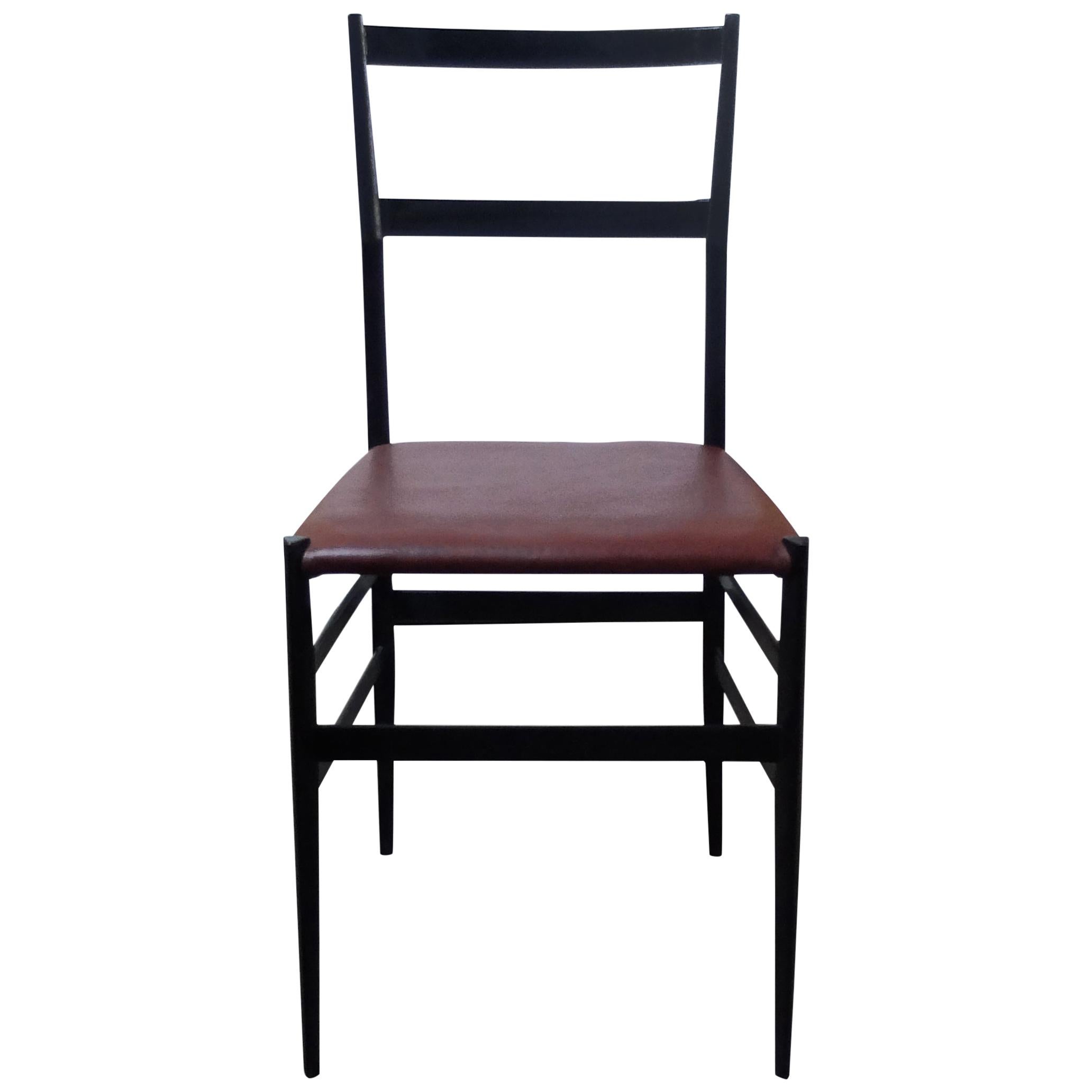 Gio Ponti for Cassina, Midcentury Set of 2 " Superleggera " Chairs, 1957