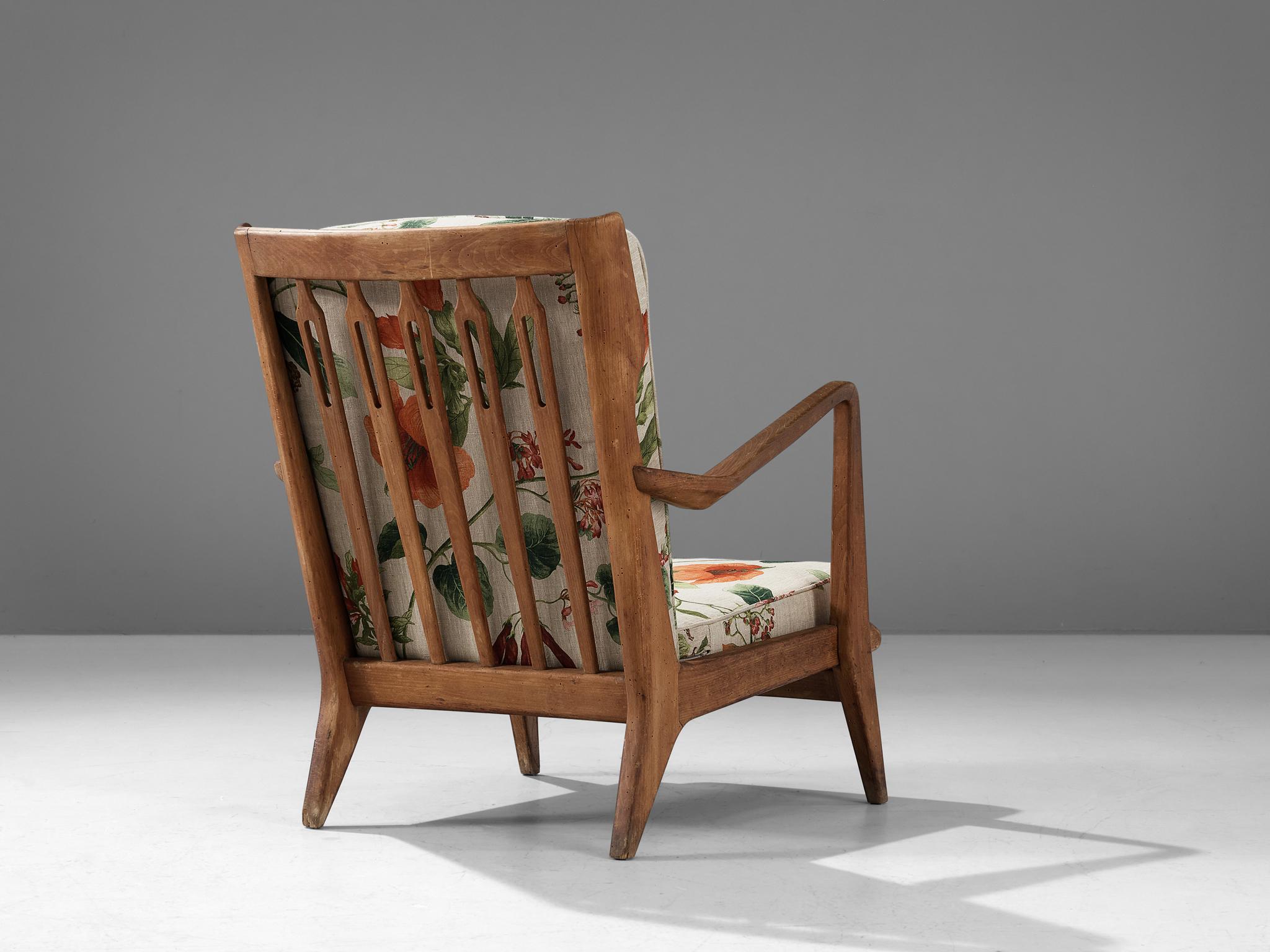 Fabric Gio Ponti for Cassina 'Model 516' Lounge Chair