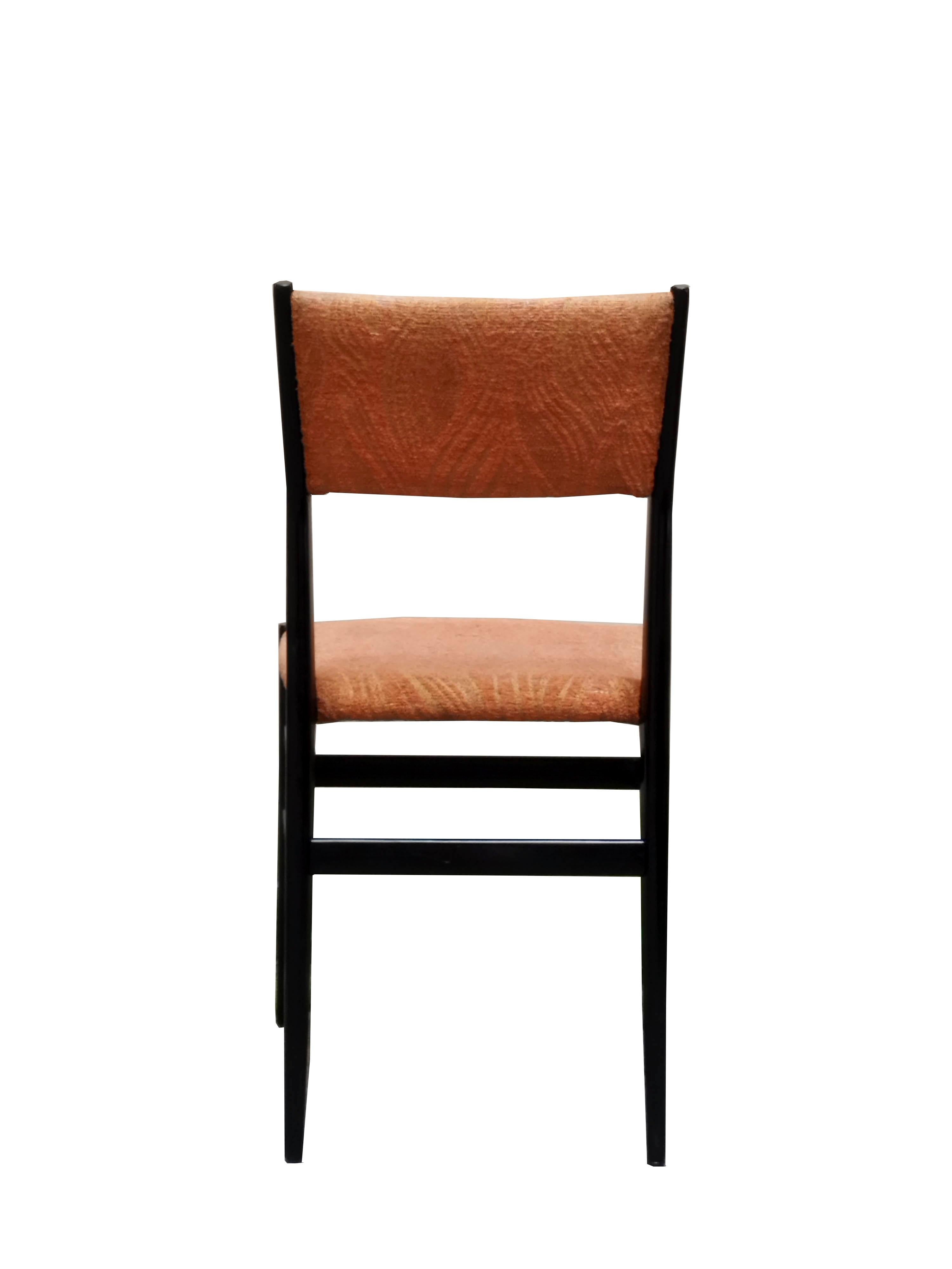 Mid-20th Century Gio Ponti for Cassina Set of 6 Leggera Chairs, Italy, 1950s For Sale