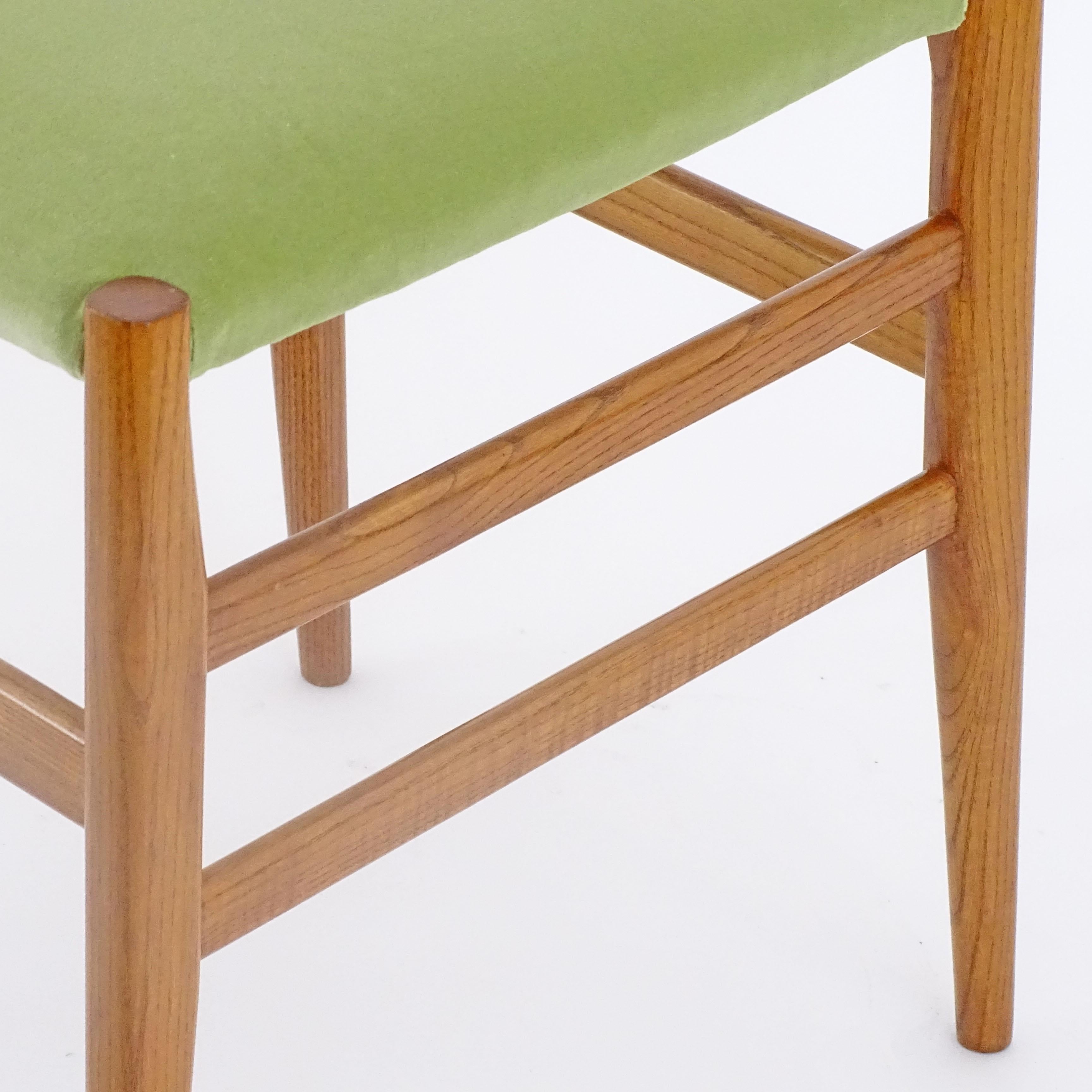 Mid-Century Modern Gio Ponti for Cassina set of six Leggera dining chairs, Italy 1950s