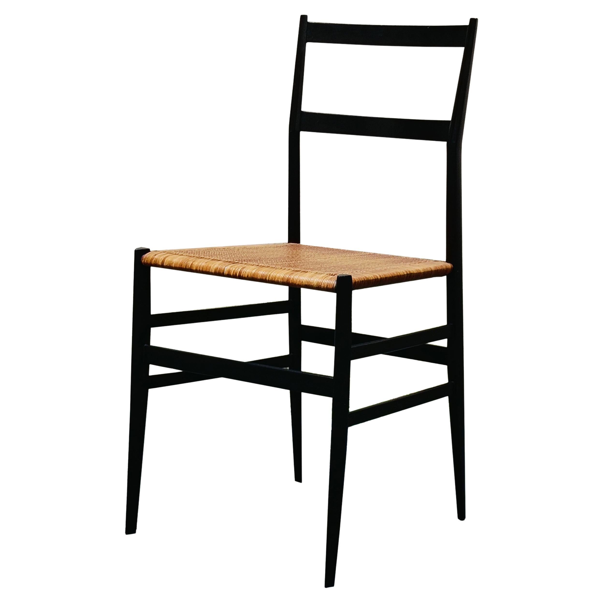 Gio Ponti per Cassina Sedia nera "Superleggera", Italia 1960